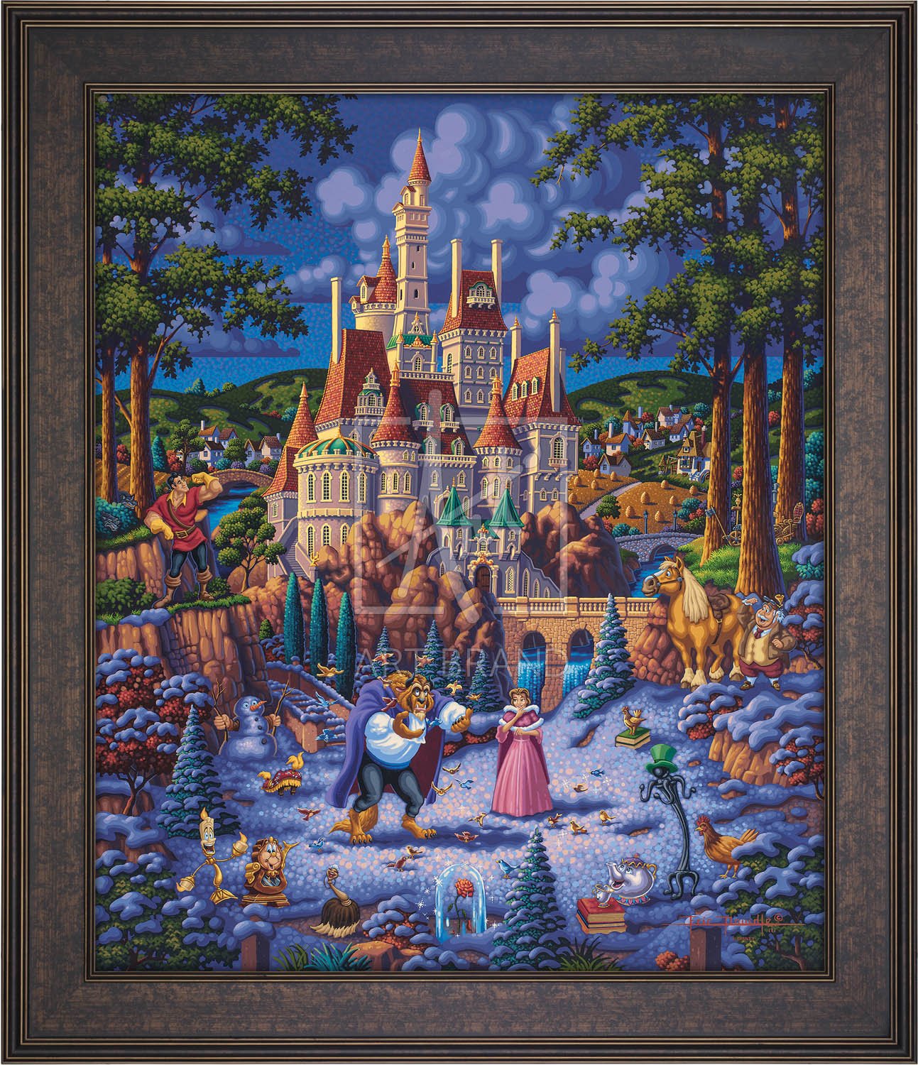 Beauty and the Beast Finding Love - Limited Edition Canvas (SN - Standard Numbered)