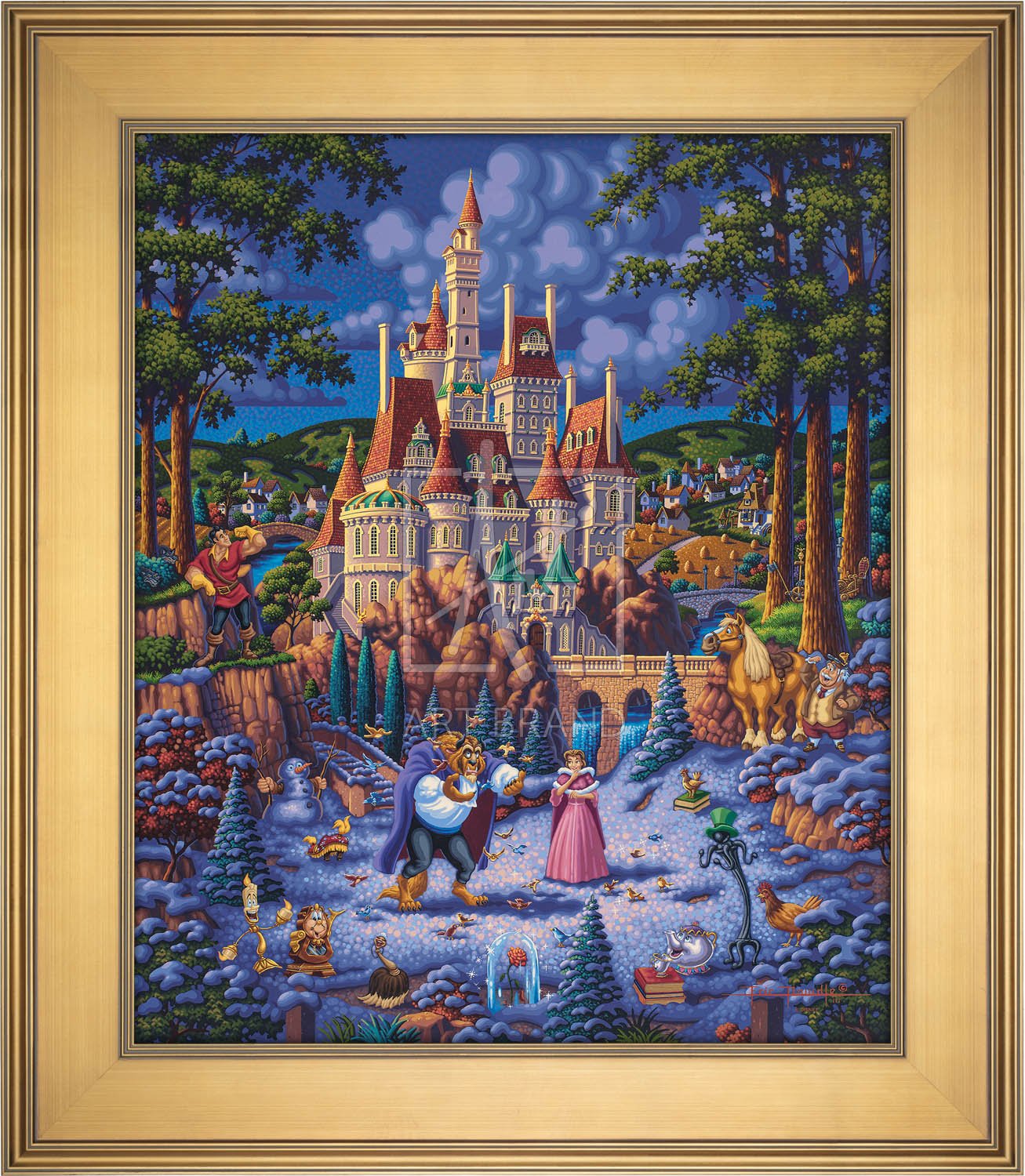 Beauty and the Beast Finding Love - Limited Edition Canvas (AP - Artist Proof)