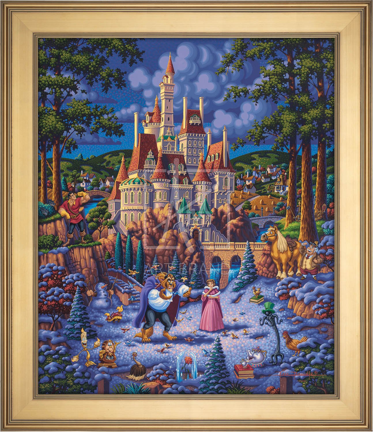 Beauty and the Beast Finding Love - Limited Edition Canvas (SN - Standard Numbered)