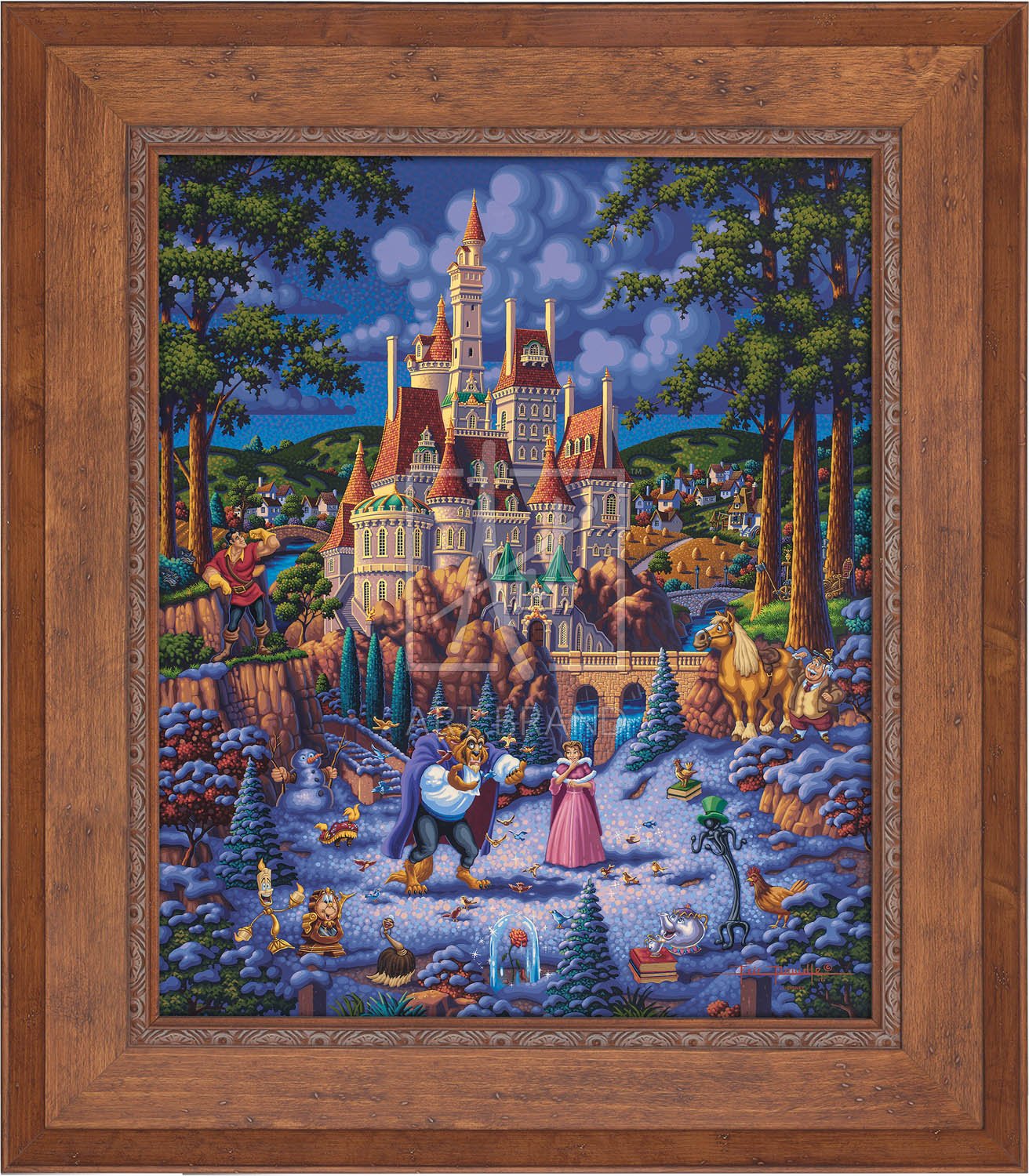 Beauty and the Beast Finding Love - Limited Edition Canvas (AP - Artist Proof)