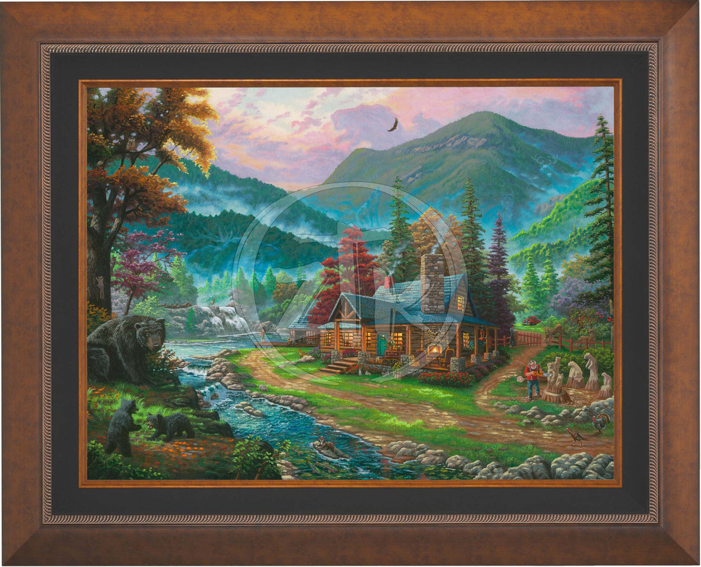 Black Bear Cabin - Limited Edition Canvas