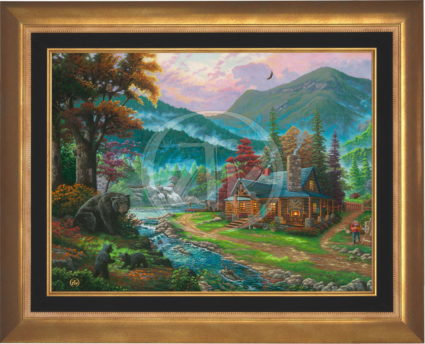 Black Bear Cabin - Limited Edition Canvas