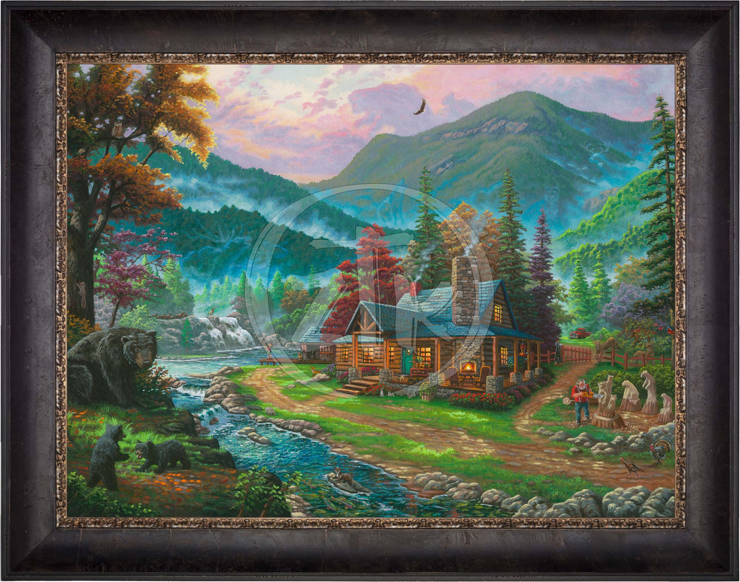 Black Bear Cabin - Limited Edition Canvas