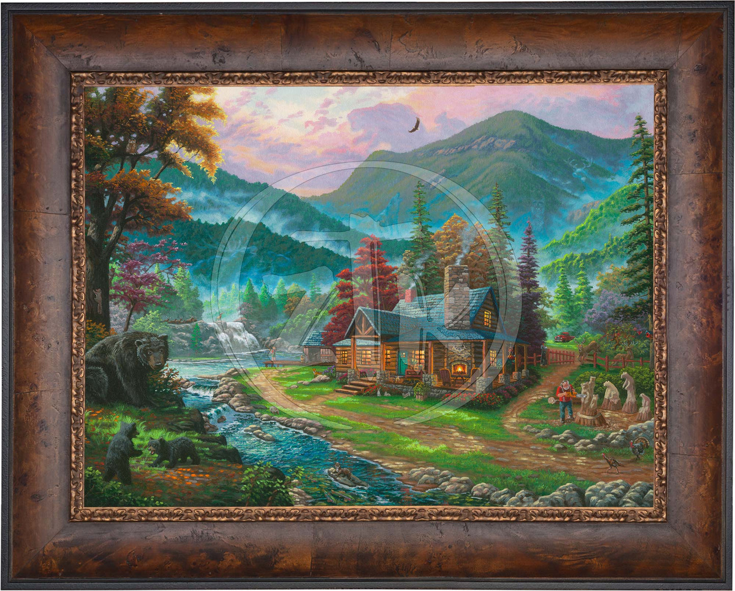 Black Bear Cabin - Limited Edition Canvas