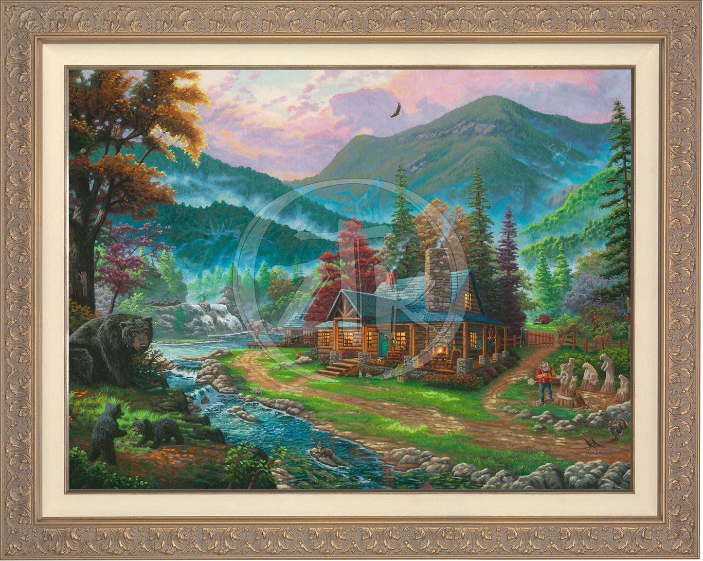Black Bear Cabin - Limited Edition Canvas