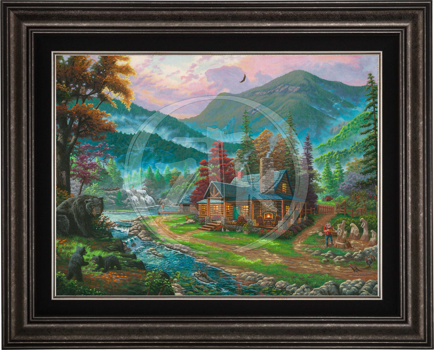 Black Bear Cabin - Limited Edition Canvas