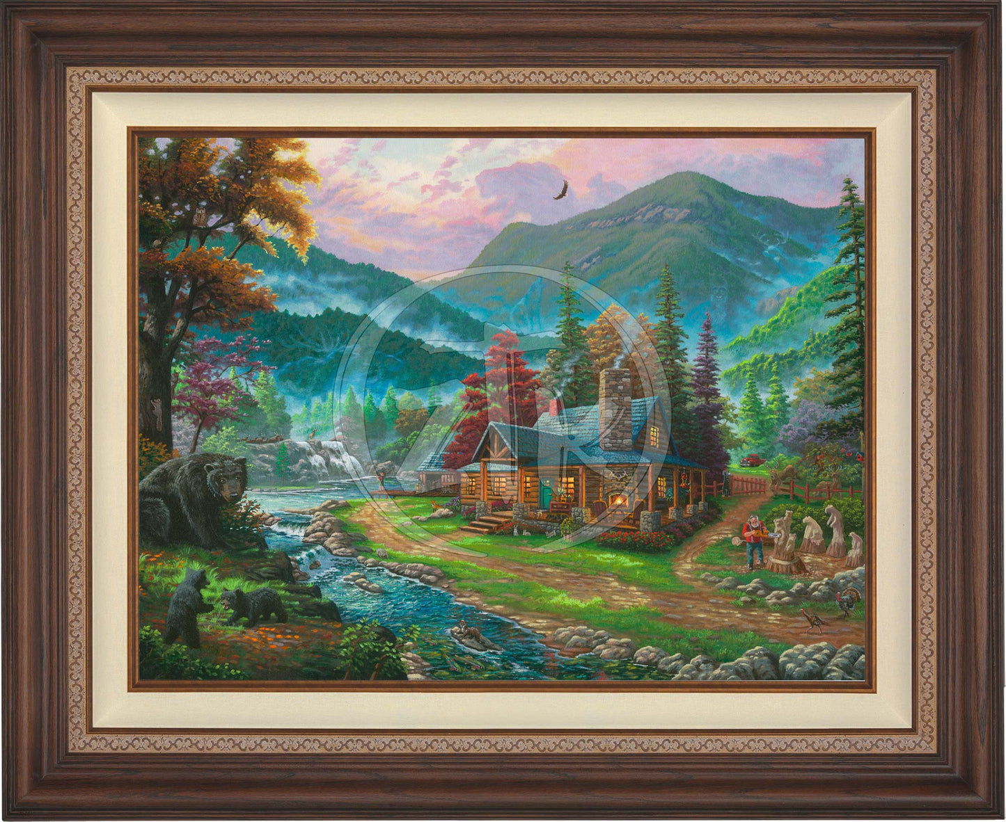 Black Bear Cabin - Limited Edition Canvas
