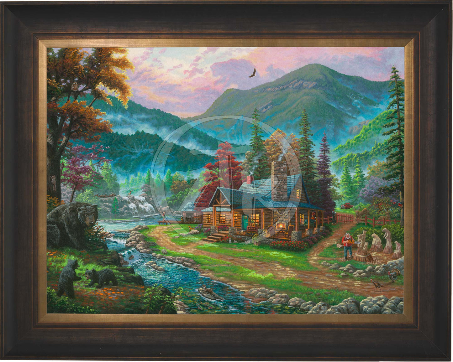 Black Bear Cabin - Limited Edition Canvas