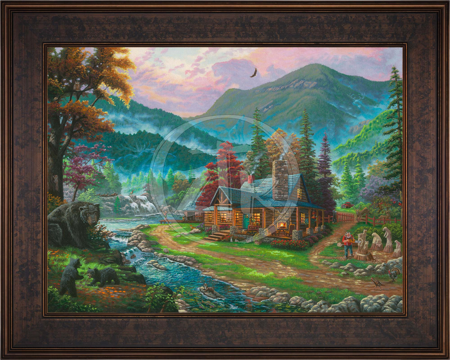 Black Bear Cabin - Limited Edition Canvas