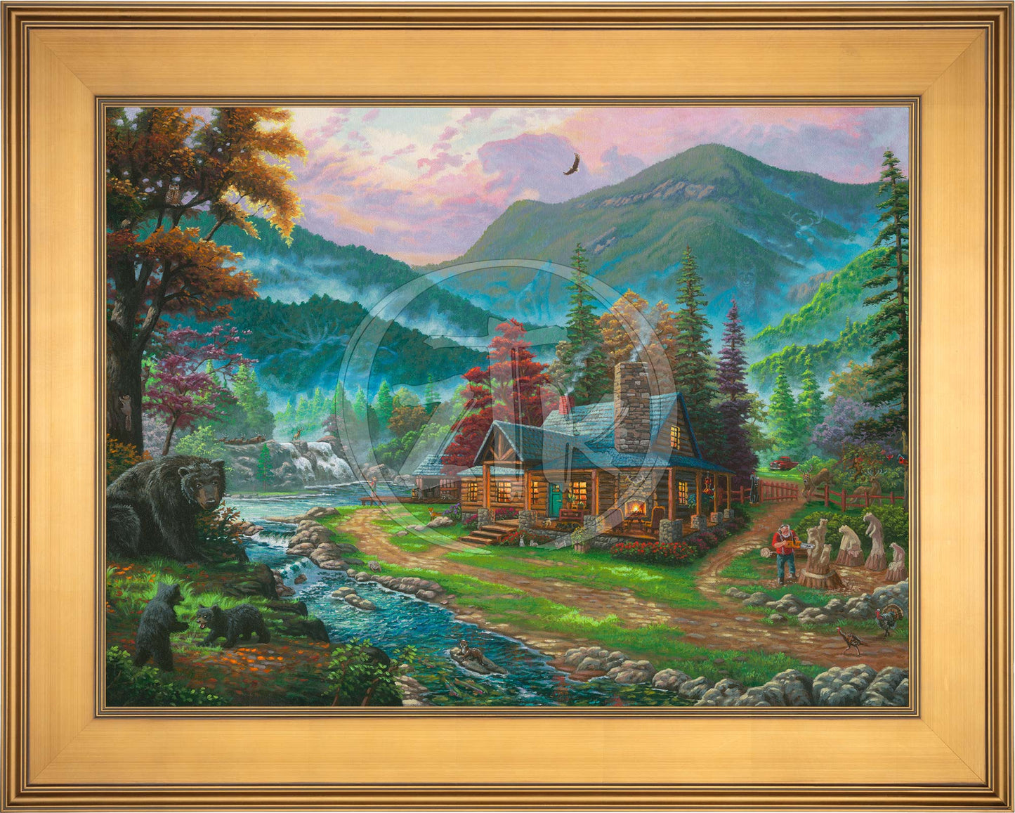 Black Bear Cabin - Limited Edition Canvas