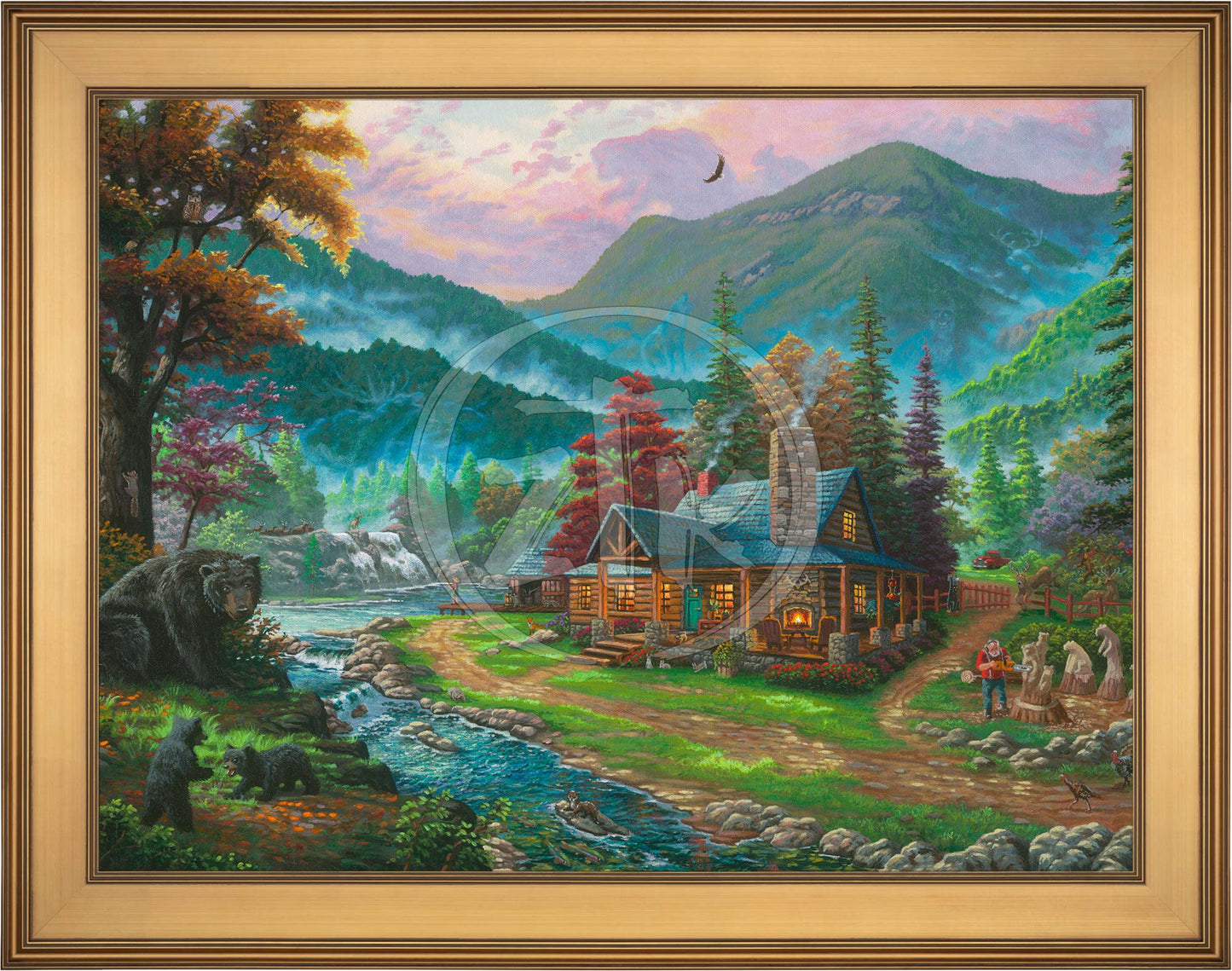 Black Bear Cabin - Limited Edition Canvas