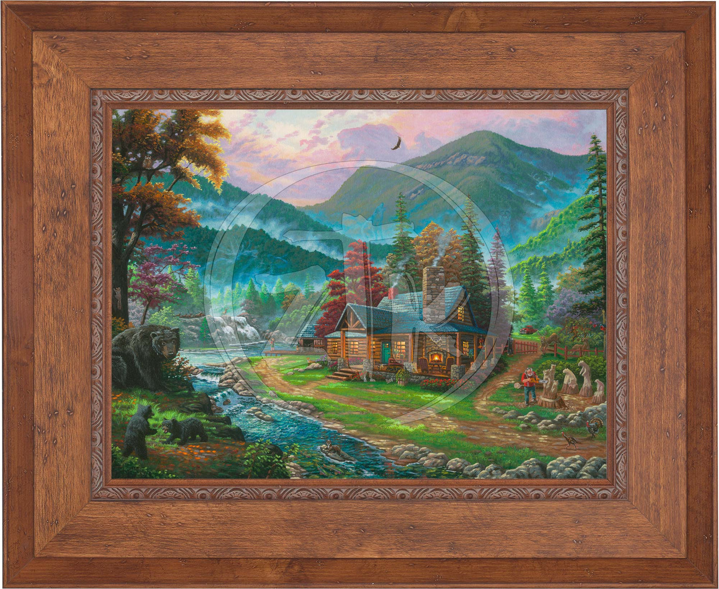 Black Bear Cabin - Limited Edition Canvas