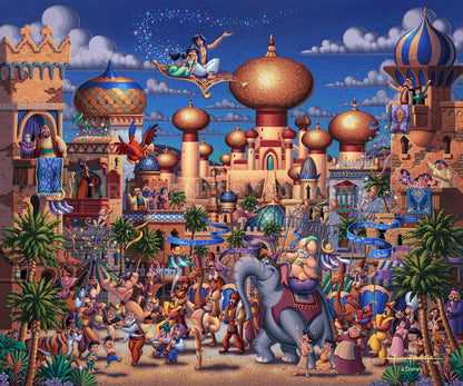 Aladdin Celebration in Agrabah - Limited Edition Canvas (AP - Artist Proof)