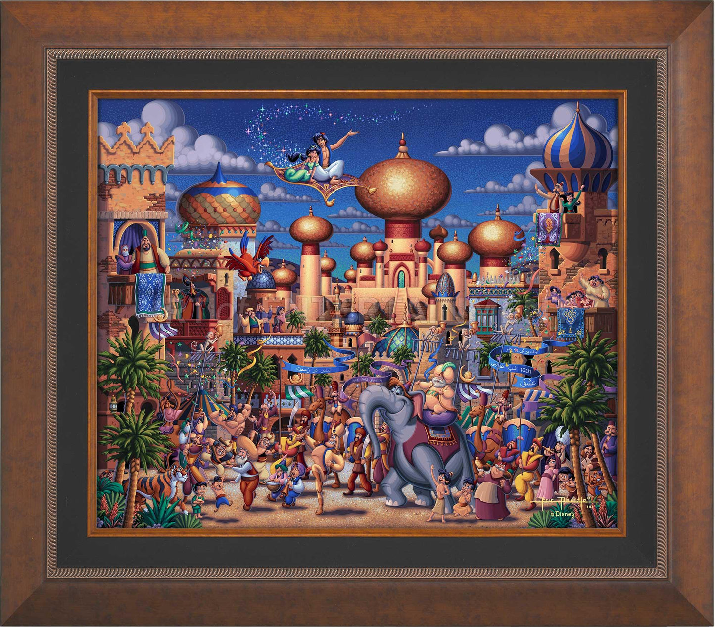 Aladdin Celebration in Agrabah - Limited Edition Canvas (SN - Standard Numbered)