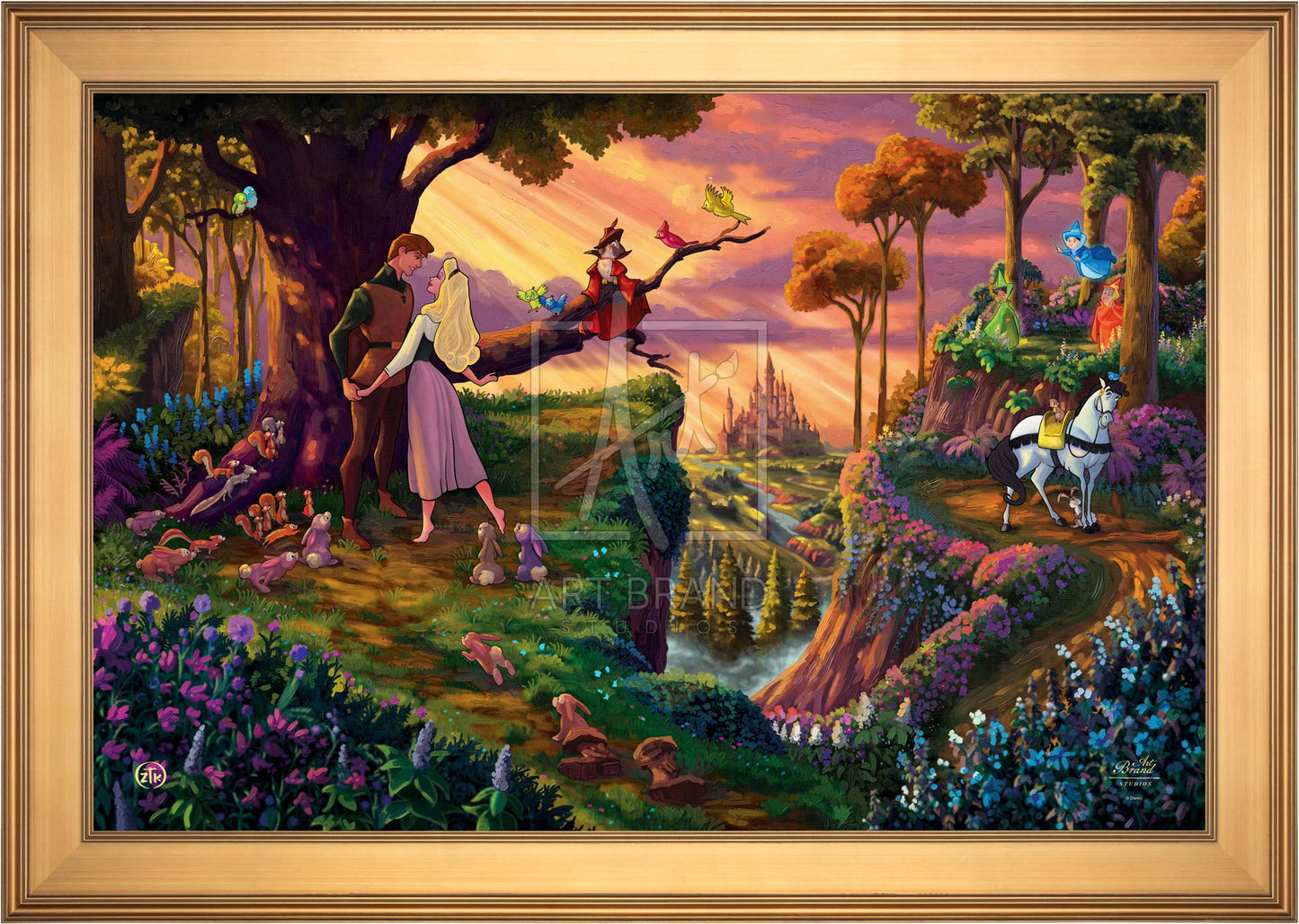 Disney Sleeping Beauty - Woodland Waltz - Limited Edition Canvas