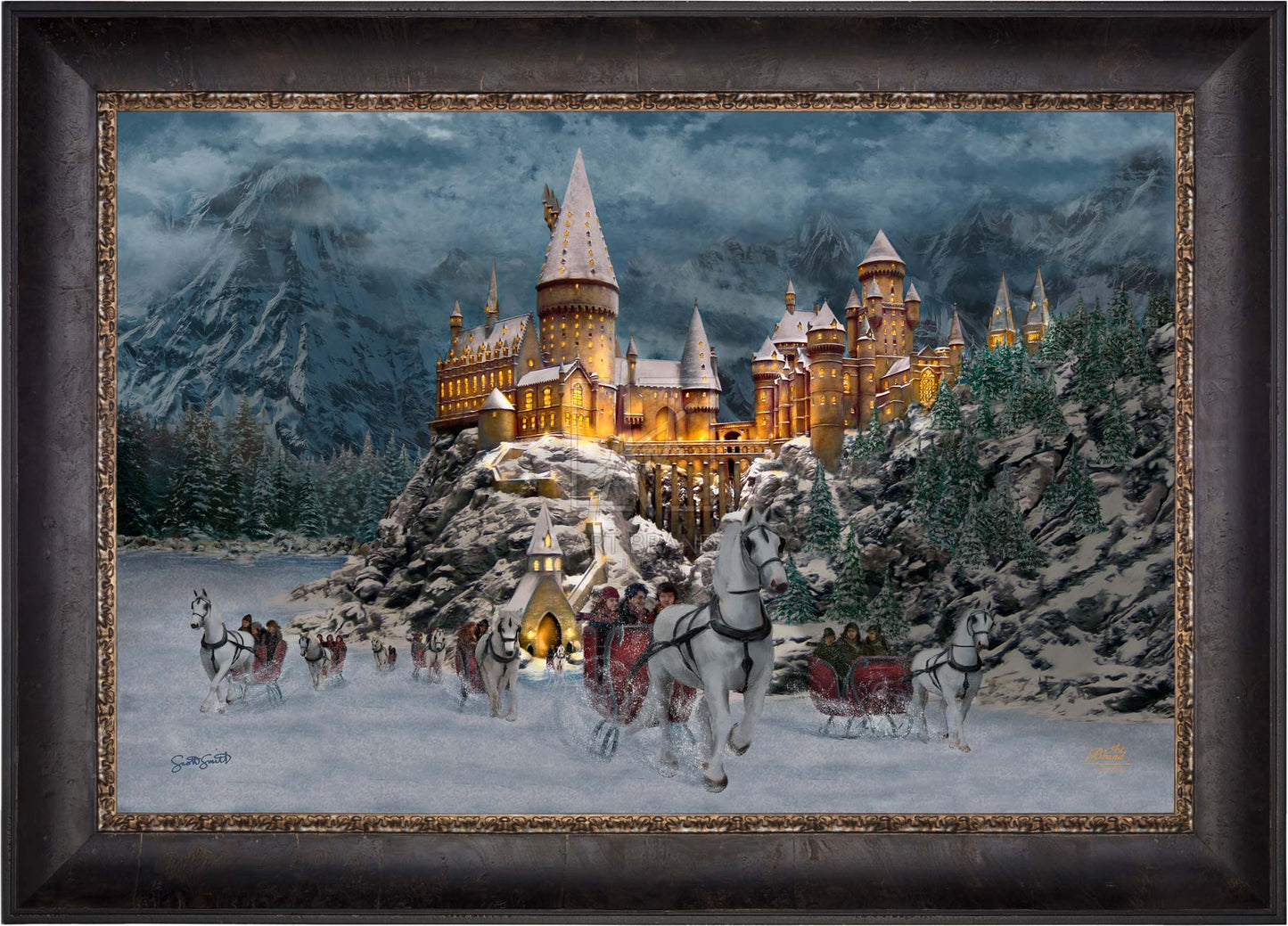 Hogwarts™ Castle in Winter - Limited Edition Canvas