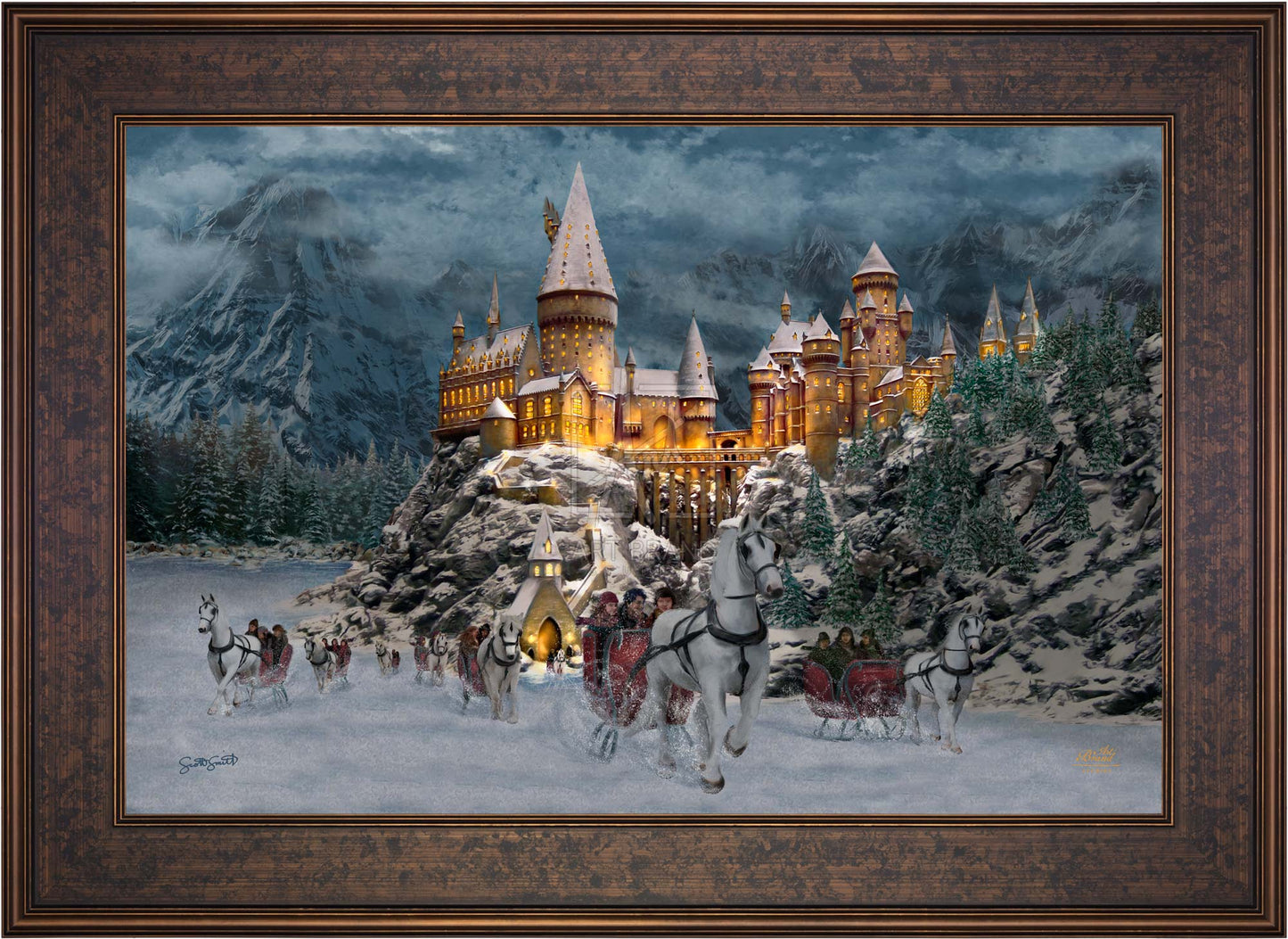 Hogwarts™ Castle in Winter - Limited Edition Canvas