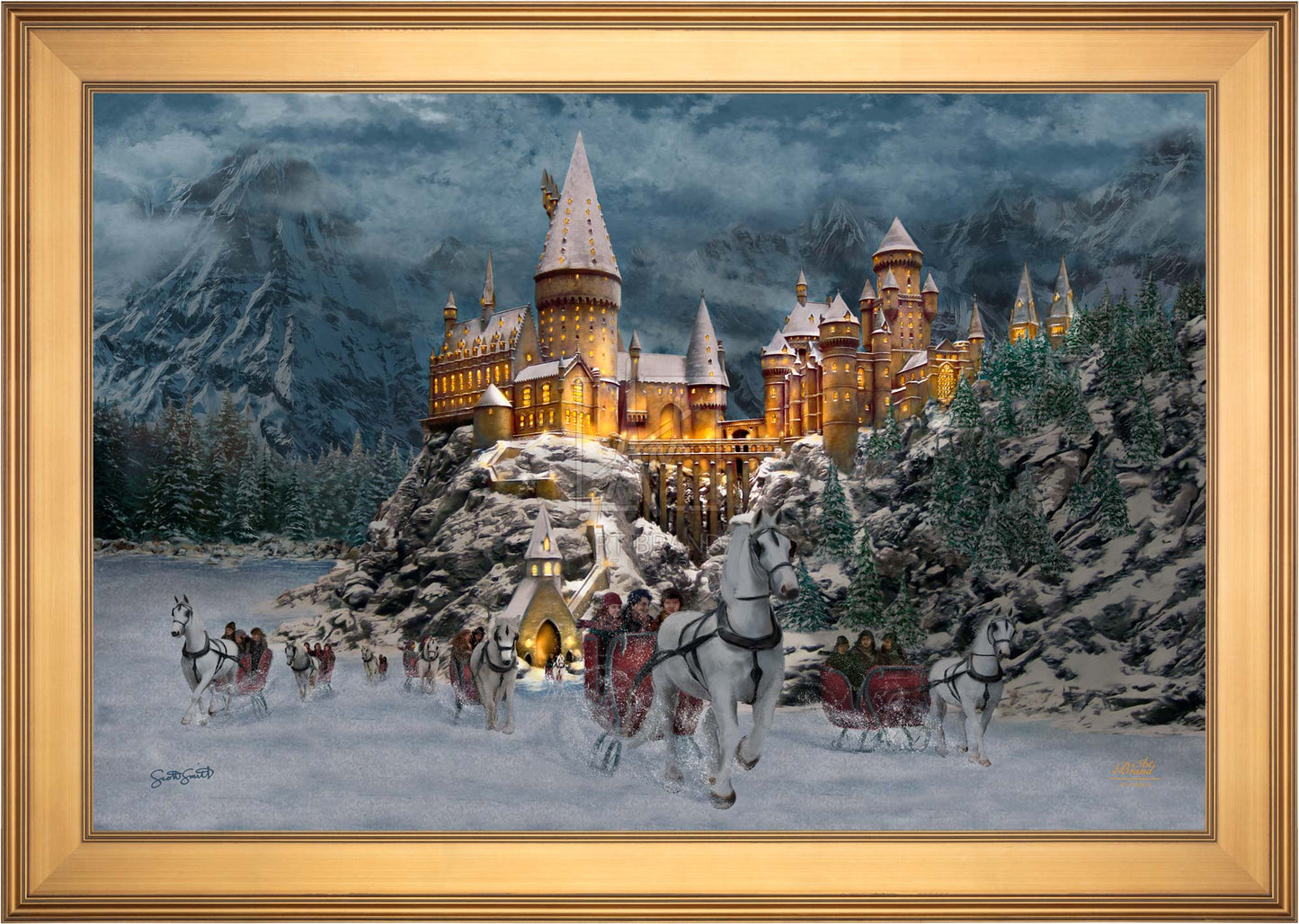 Hogwarts™ Castle in Winter - Limited Edition Canvas