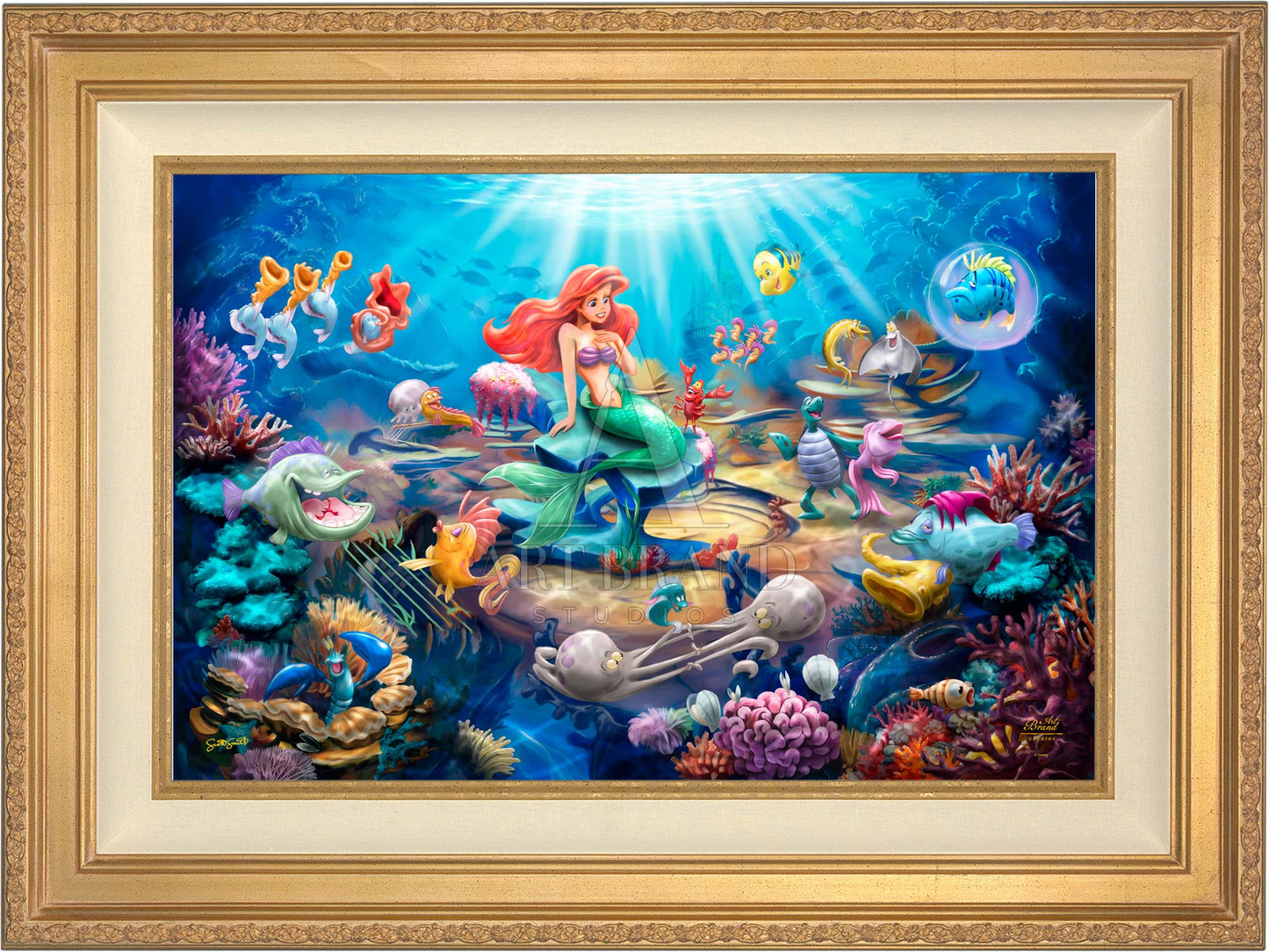 Disney's Little Mermaid Grotto Serenade - Limited Edition Canvas