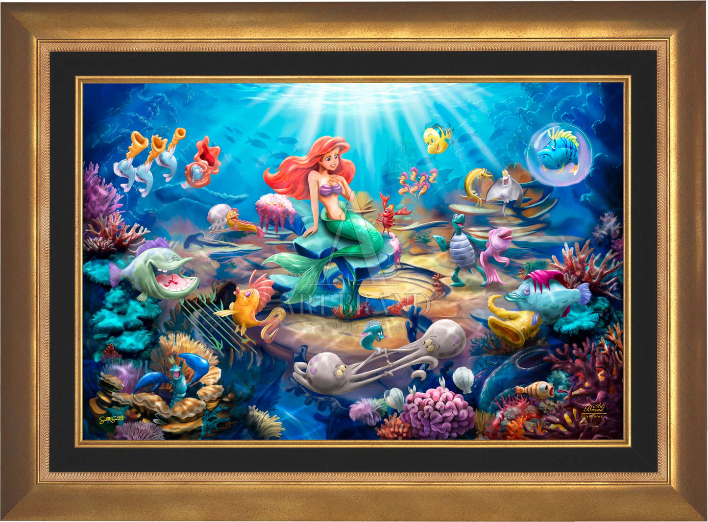 Disney's Little Mermaid Grotto Serenade - Limited Edition Canvas