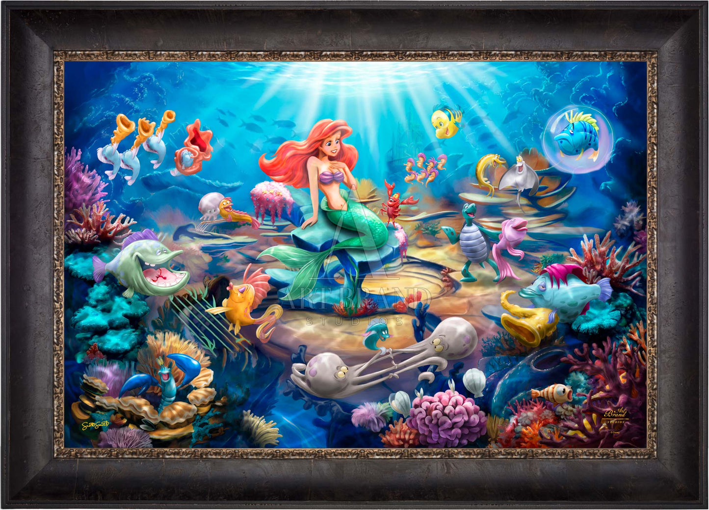 Disney's Little Mermaid Grotto Serenade - Limited Edition Canvas