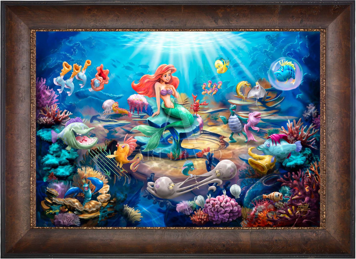 Disney's Little Mermaid Grotto Serenade - Limited Edition Canvas