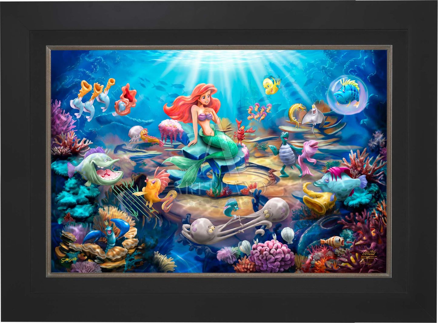Disney's Little Mermaid Grotto Serenade - Limited Edition Canvas