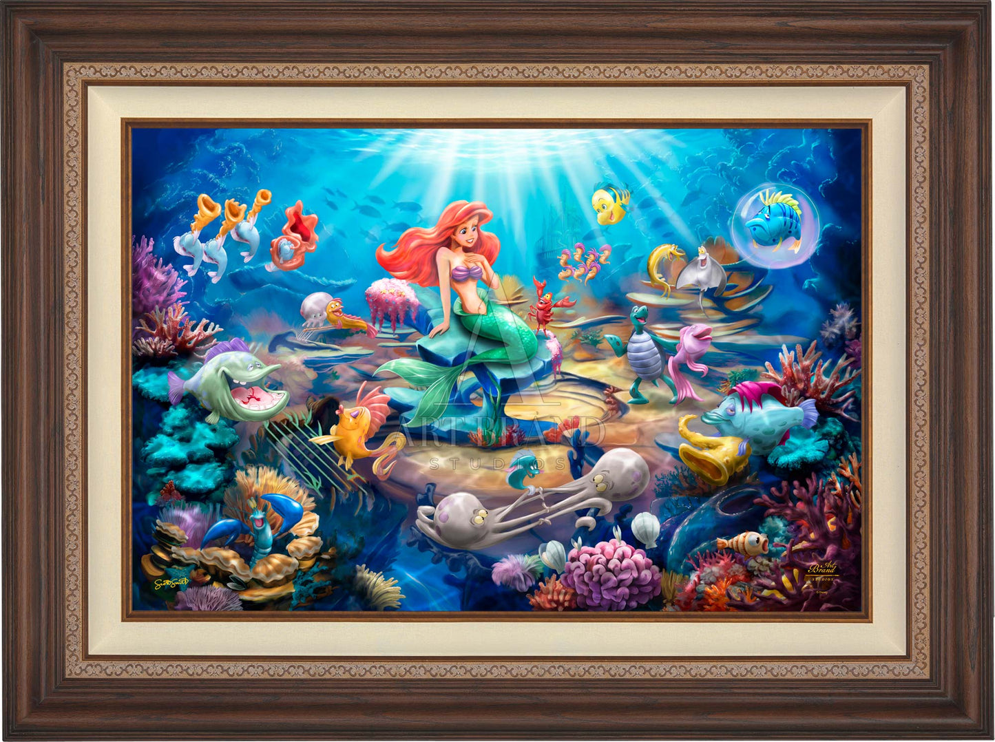 Disney's Little Mermaid Grotto Serenade - Limited Edition Canvas
