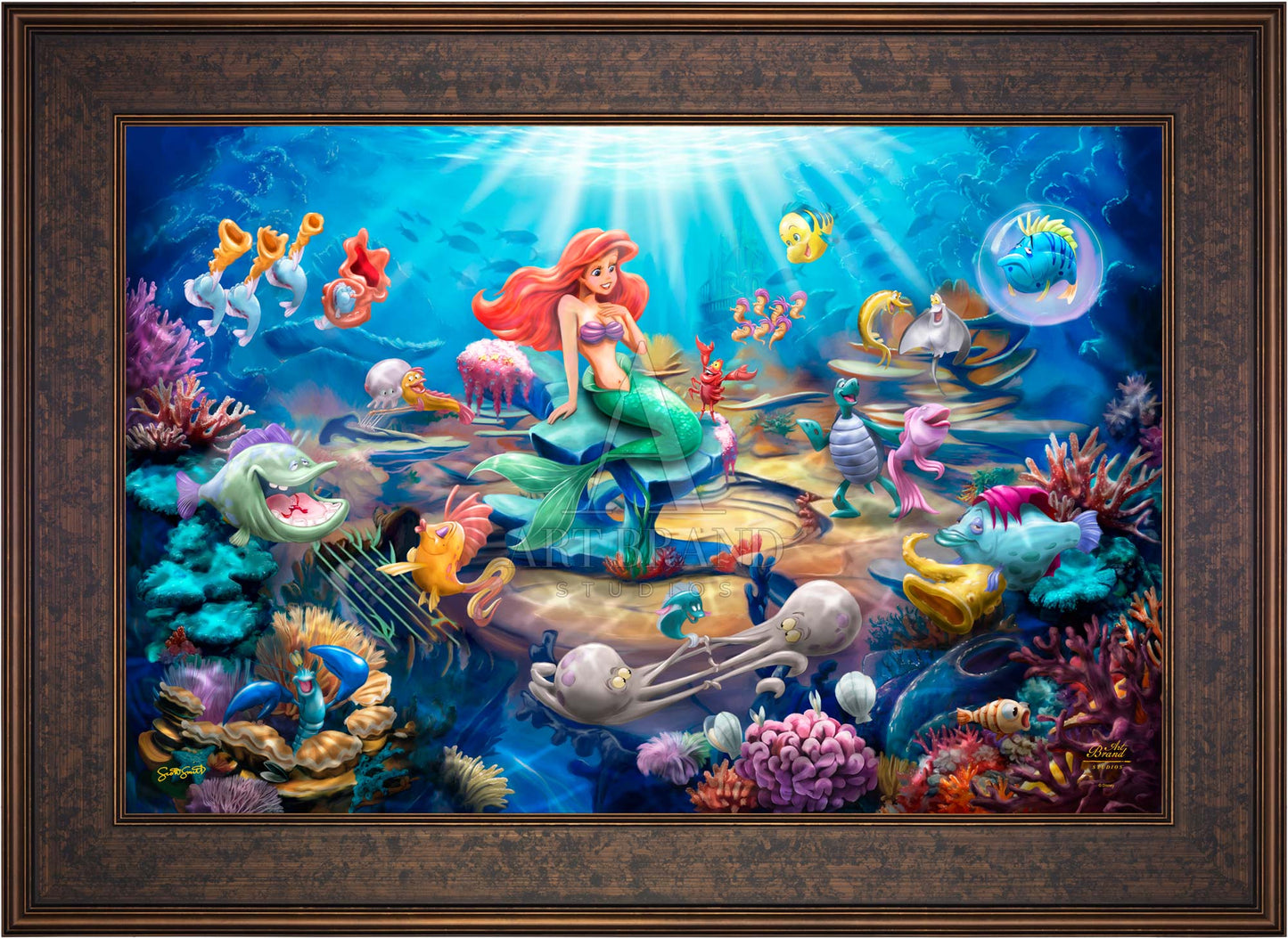 Disney's Little Mermaid Grotto Serenade - Limited Edition Canvas