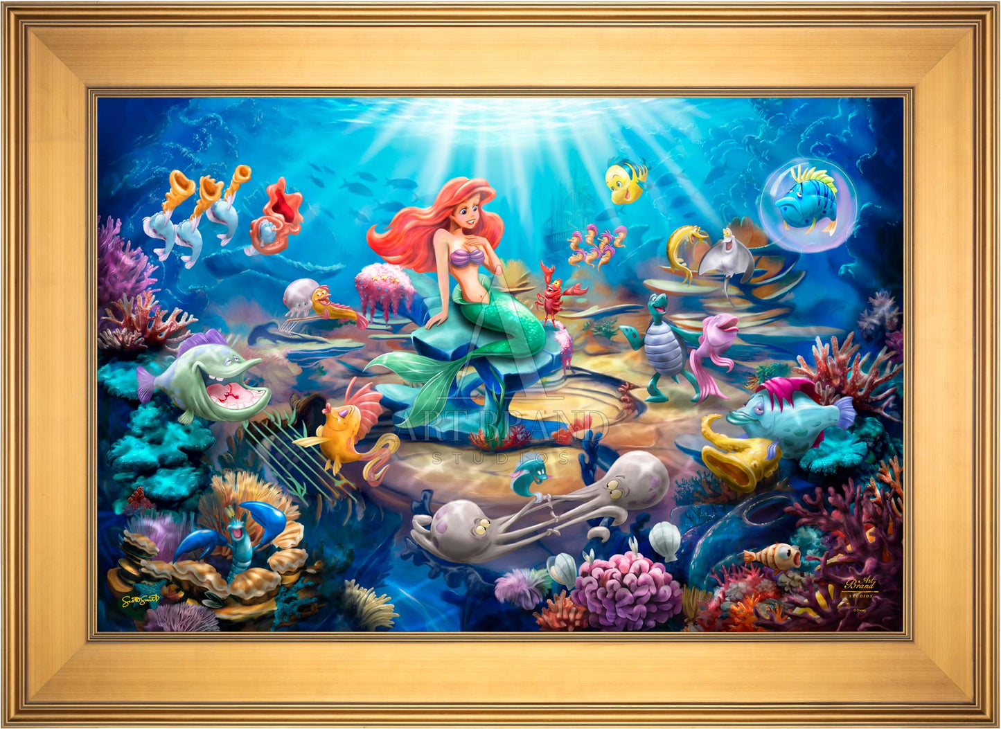Disney's Little Mermaid Grotto Serenade - Limited Edition Canvas