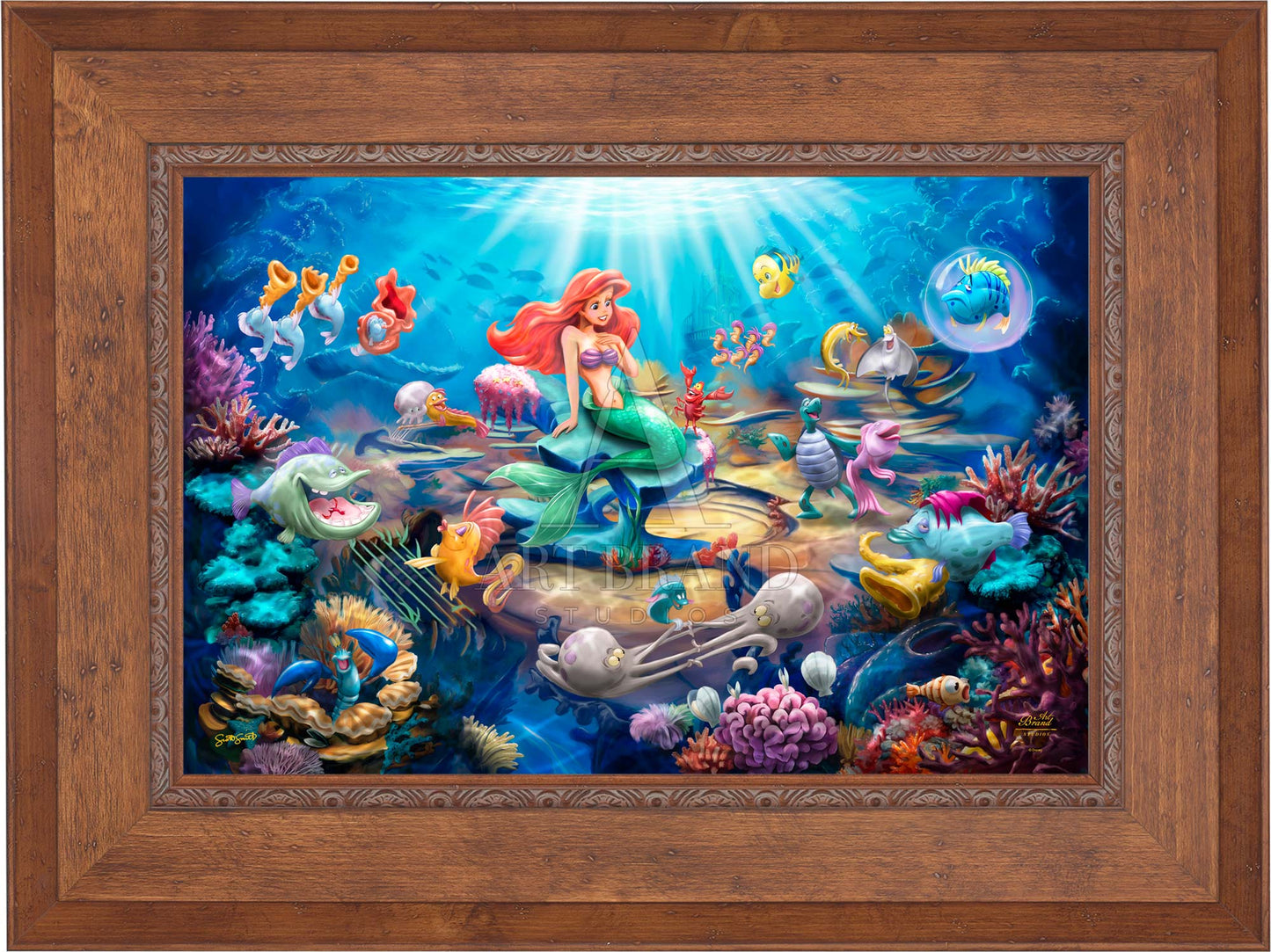Disney's Little Mermaid Grotto Serenade - Limited Edition Canvas