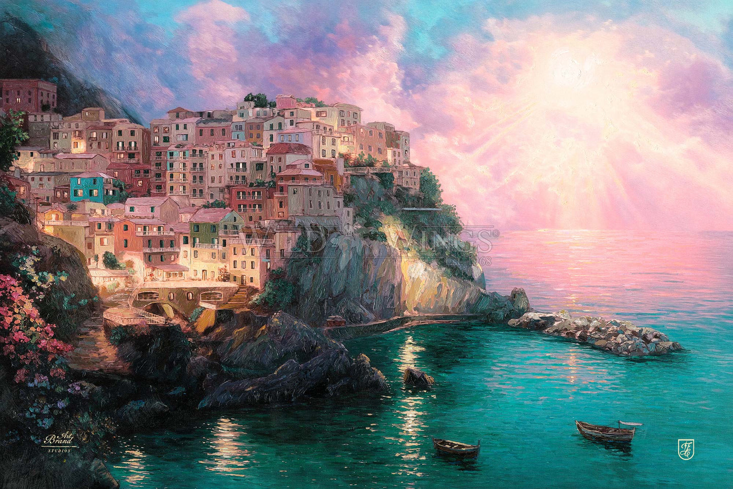 Manarola at Twilight - Limited Edition Canvas