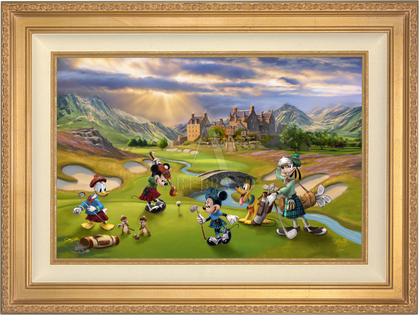 Disney's Mickey and Minnie Scottish Golf Outing - Jewel Edition Art