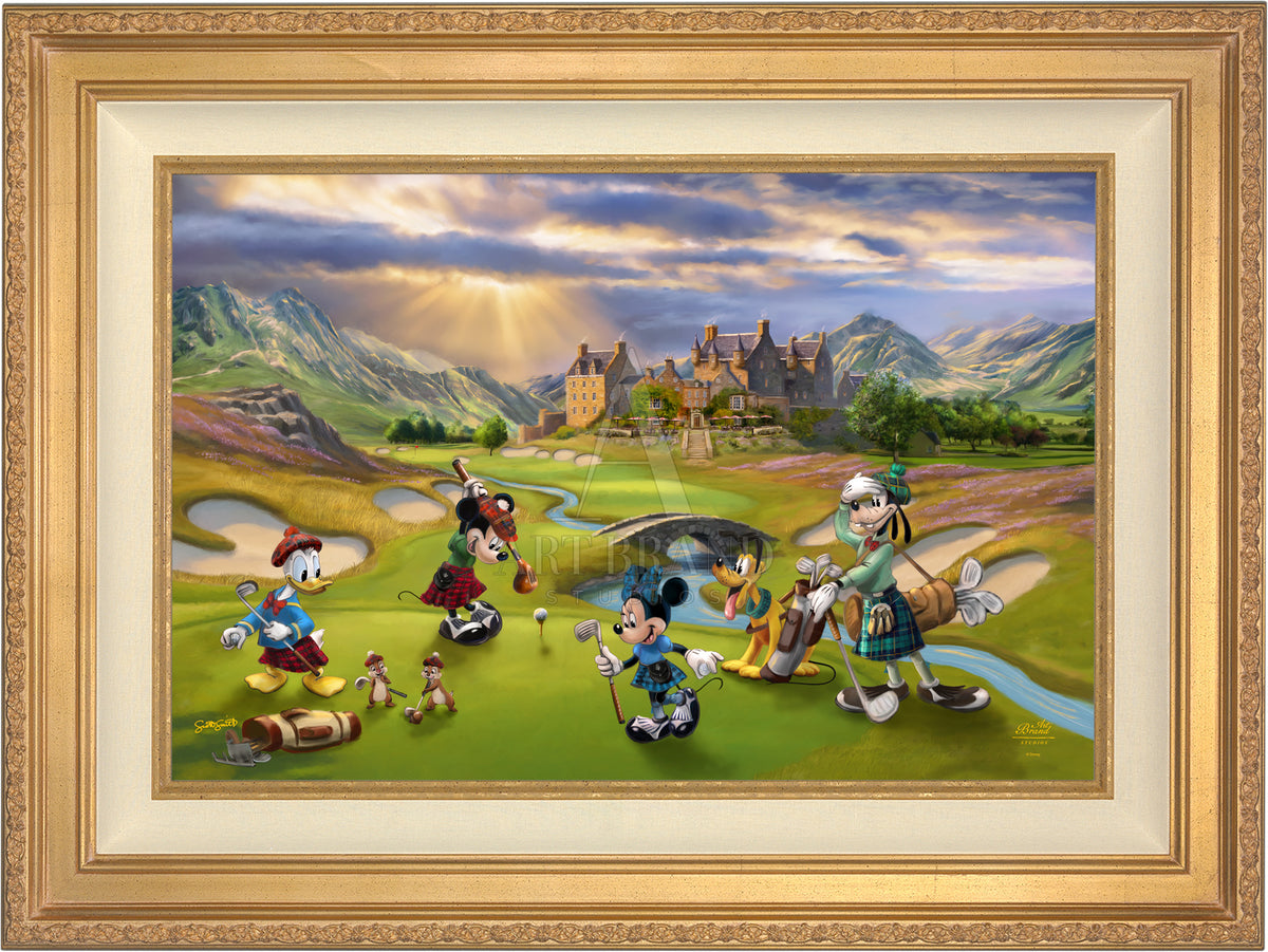 Disney's Mickey and Minnie Scottish Golf Outing - Limited Edition Canvas