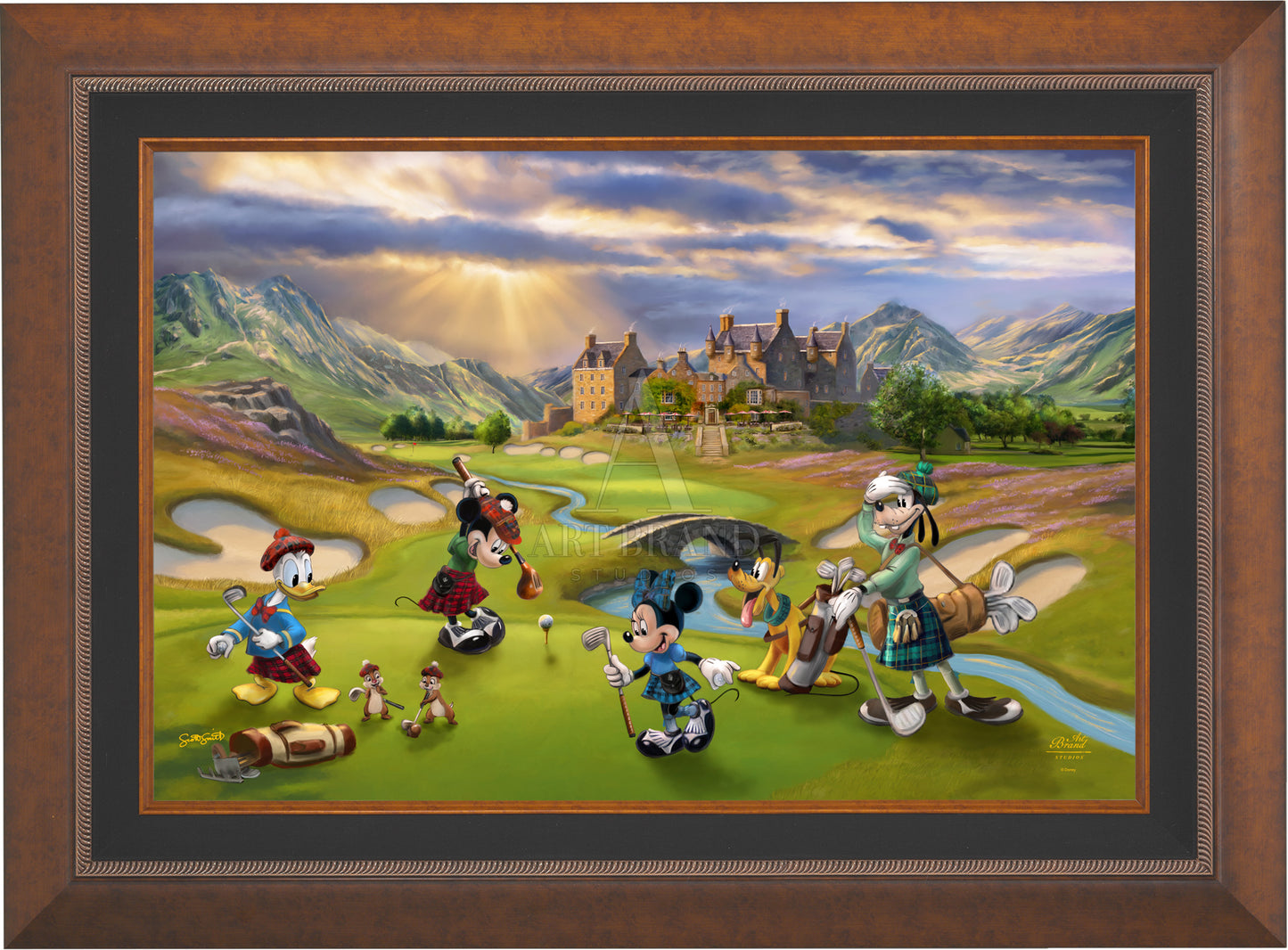 Disney's Mickey and Minnie Scottish Golf Outing - Jewel Edition Art