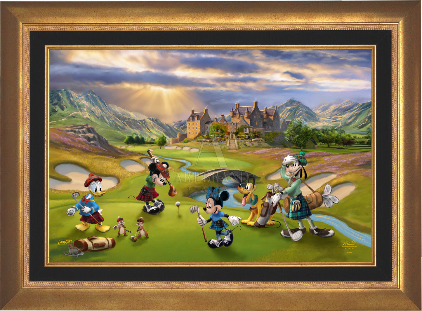 Disney's Mickey and Minnie Scottish Golf Outing - Jewel Edition Art