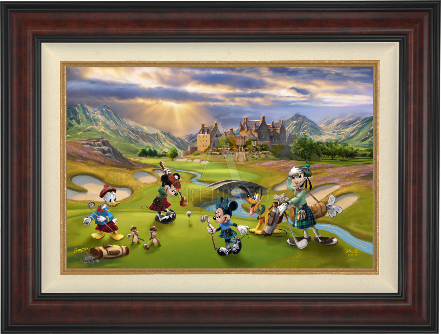 Disney's Mickey and Minnie Scottish Golf Outing - Jewel Edition Art