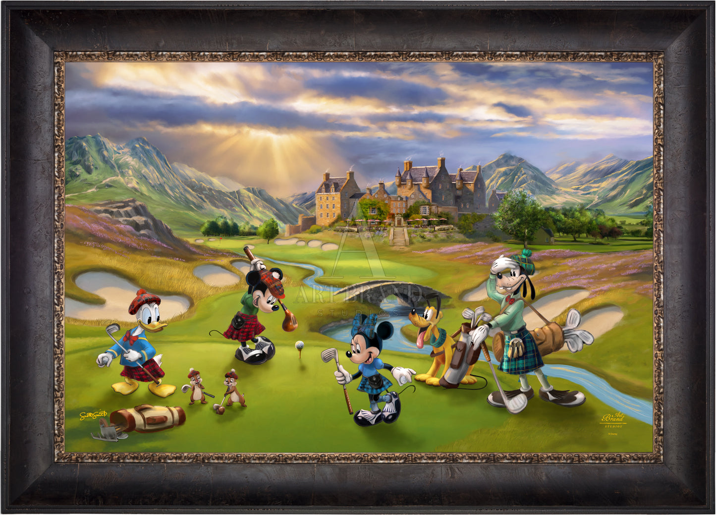 Disney's Mickey and Minnie Scottish Golf Outing - Jewel Edition Art