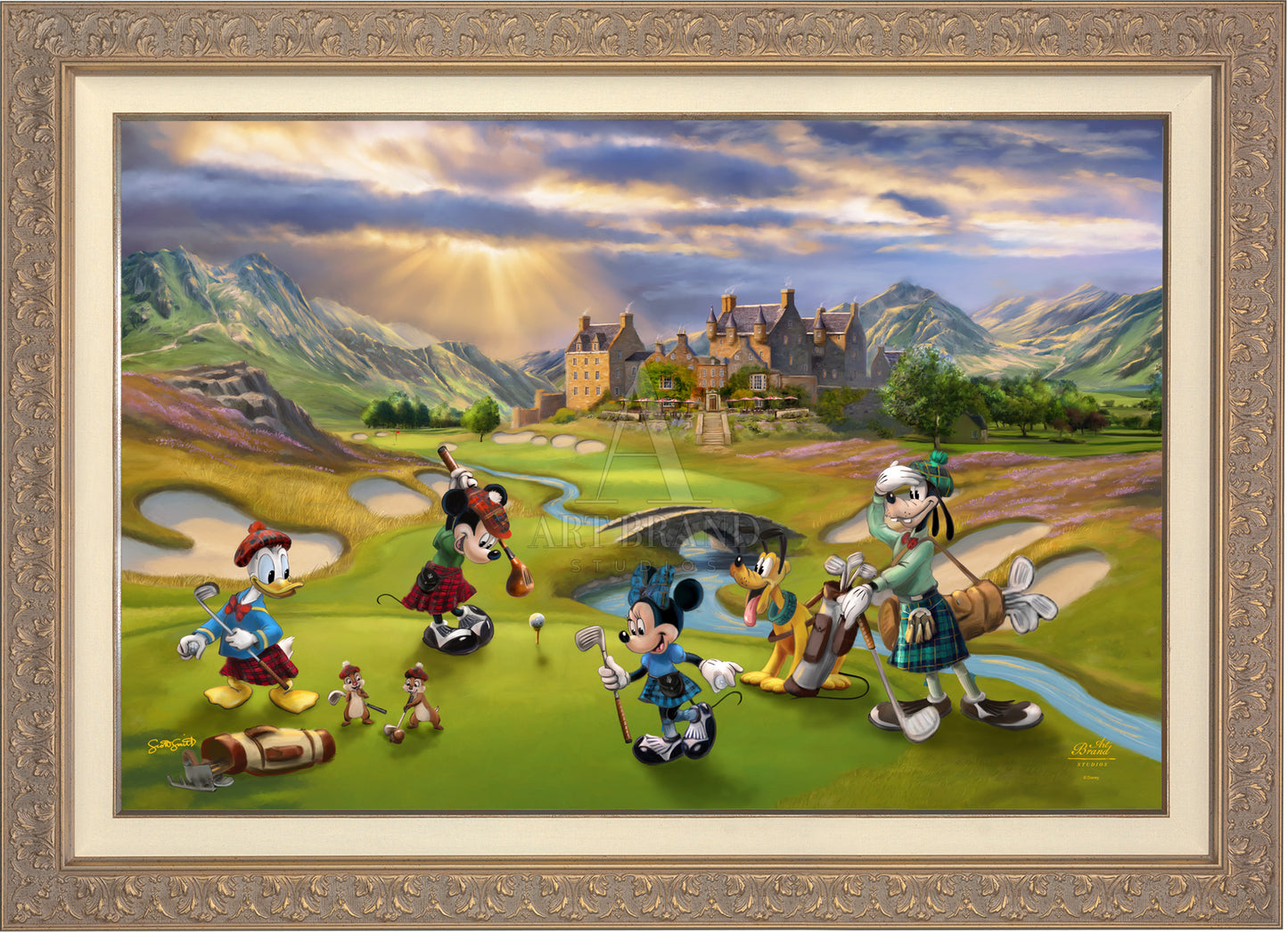 Disney's Mickey and Minnie Scottish Golf Outing - Jewel Edition Art