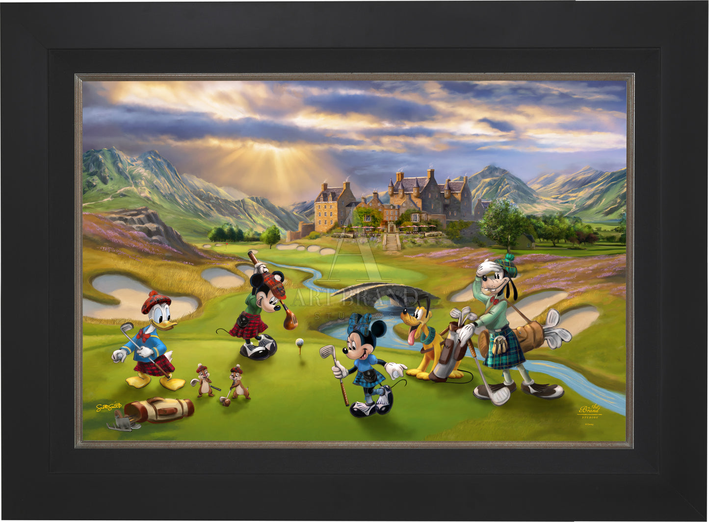 Disney's Mickey and Minnie Scottish Golf Outing - Jewel Edition Art