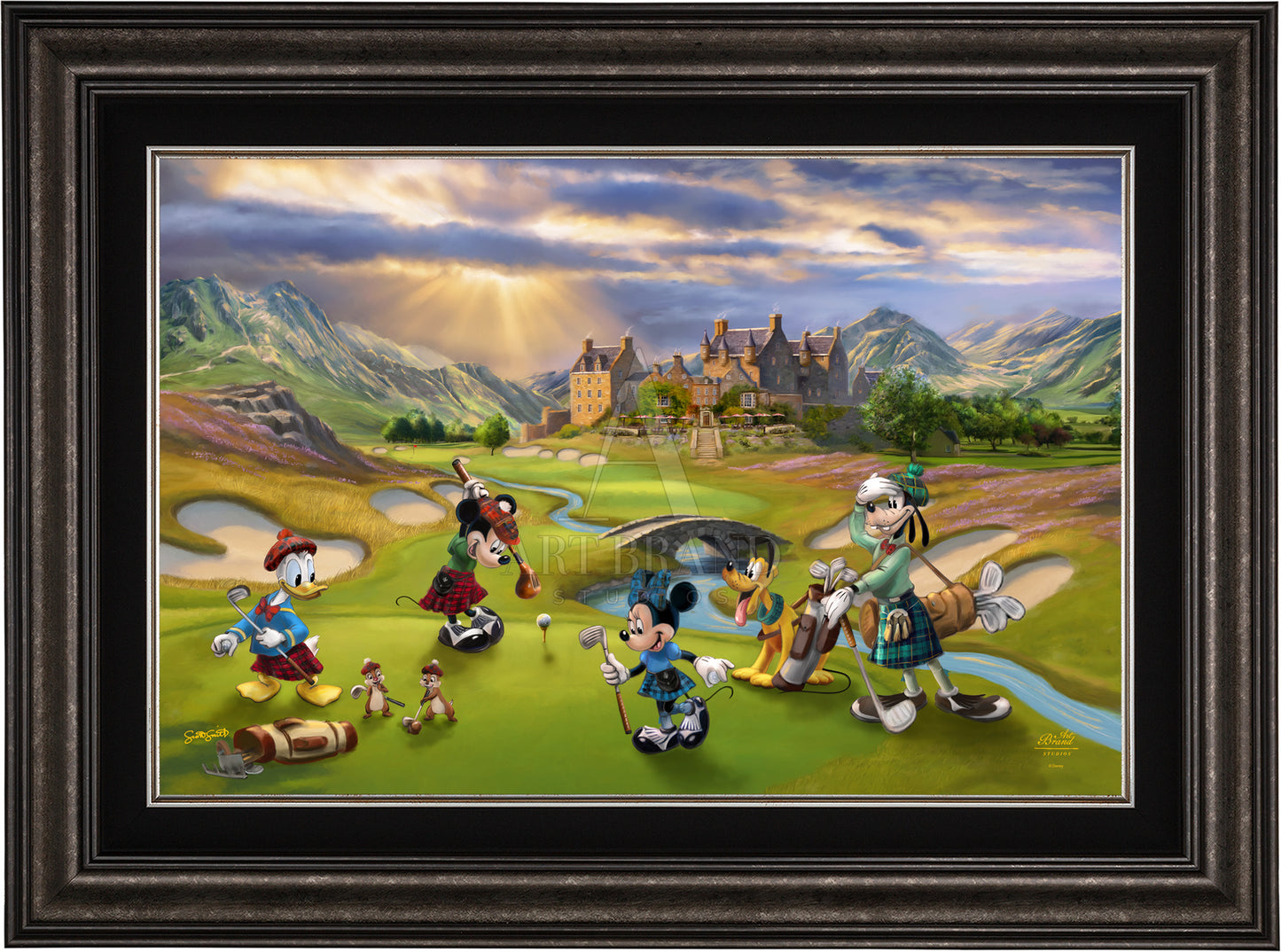 Disney's Mickey and Minnie Scottish Golf Outing - Jewel Edition Art