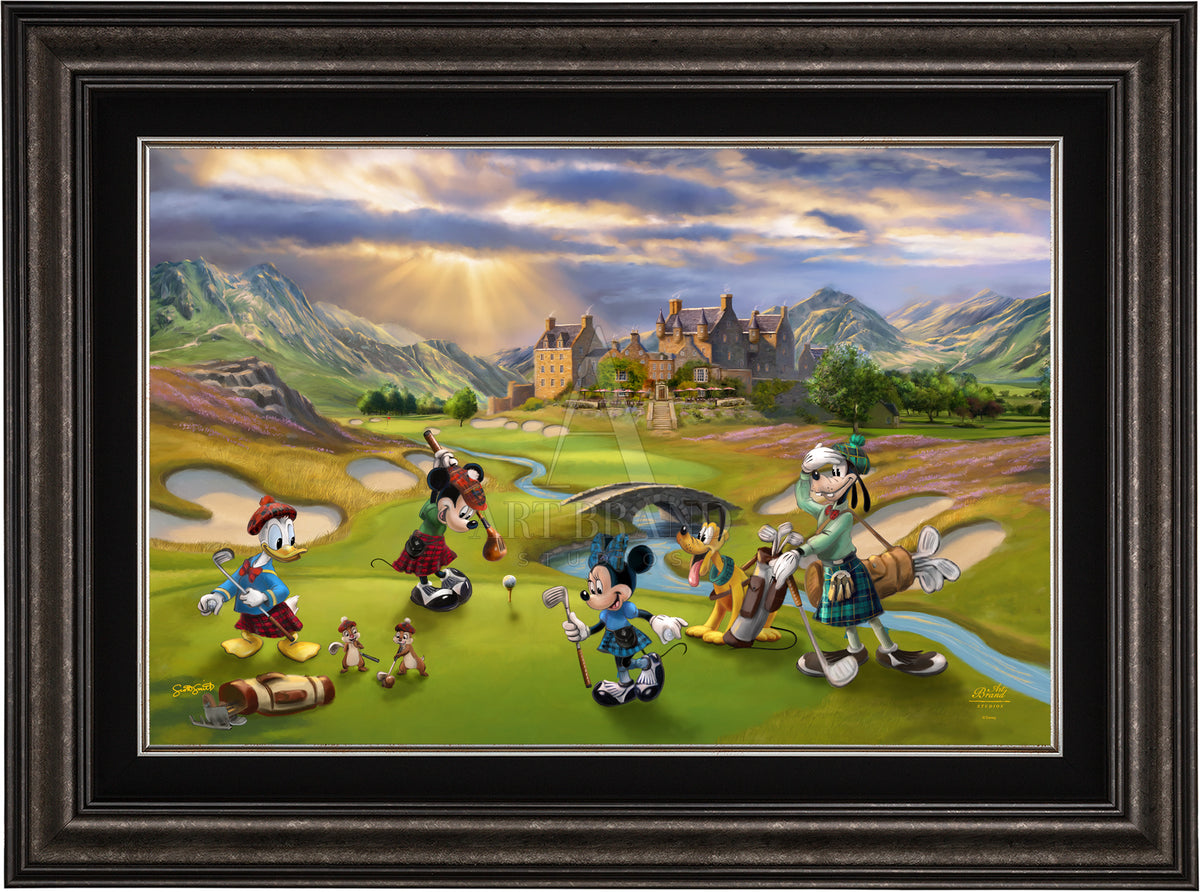 Disney's Mickey and Minnie Scottish Golf Outing - Limited Edition Canvas