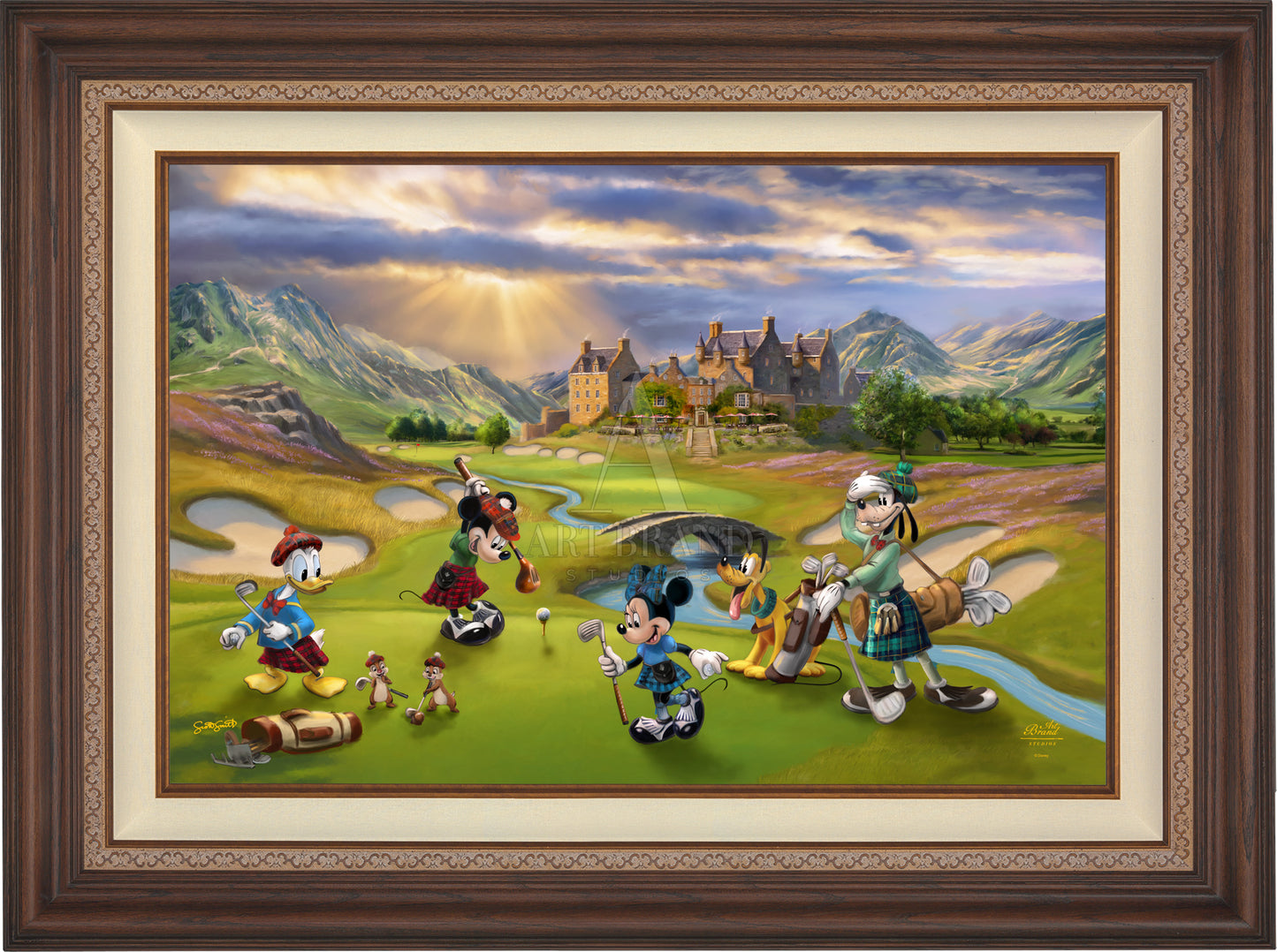 Disney's Mickey and Minnie Scottish Golf Outing - Jewel Edition Art