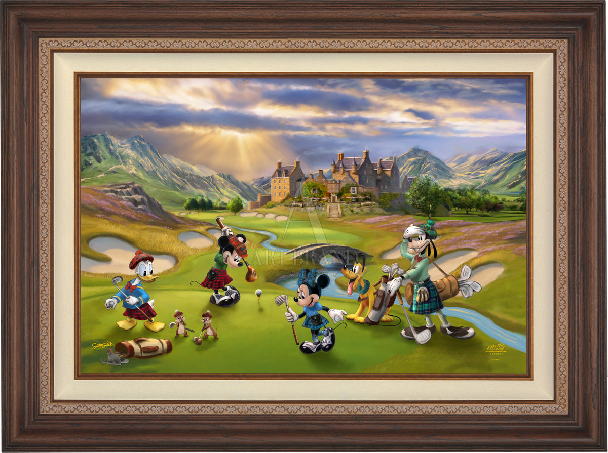 Disney's Mickey and Minnie Scottish Golf Outing - Limited Edition Canvas