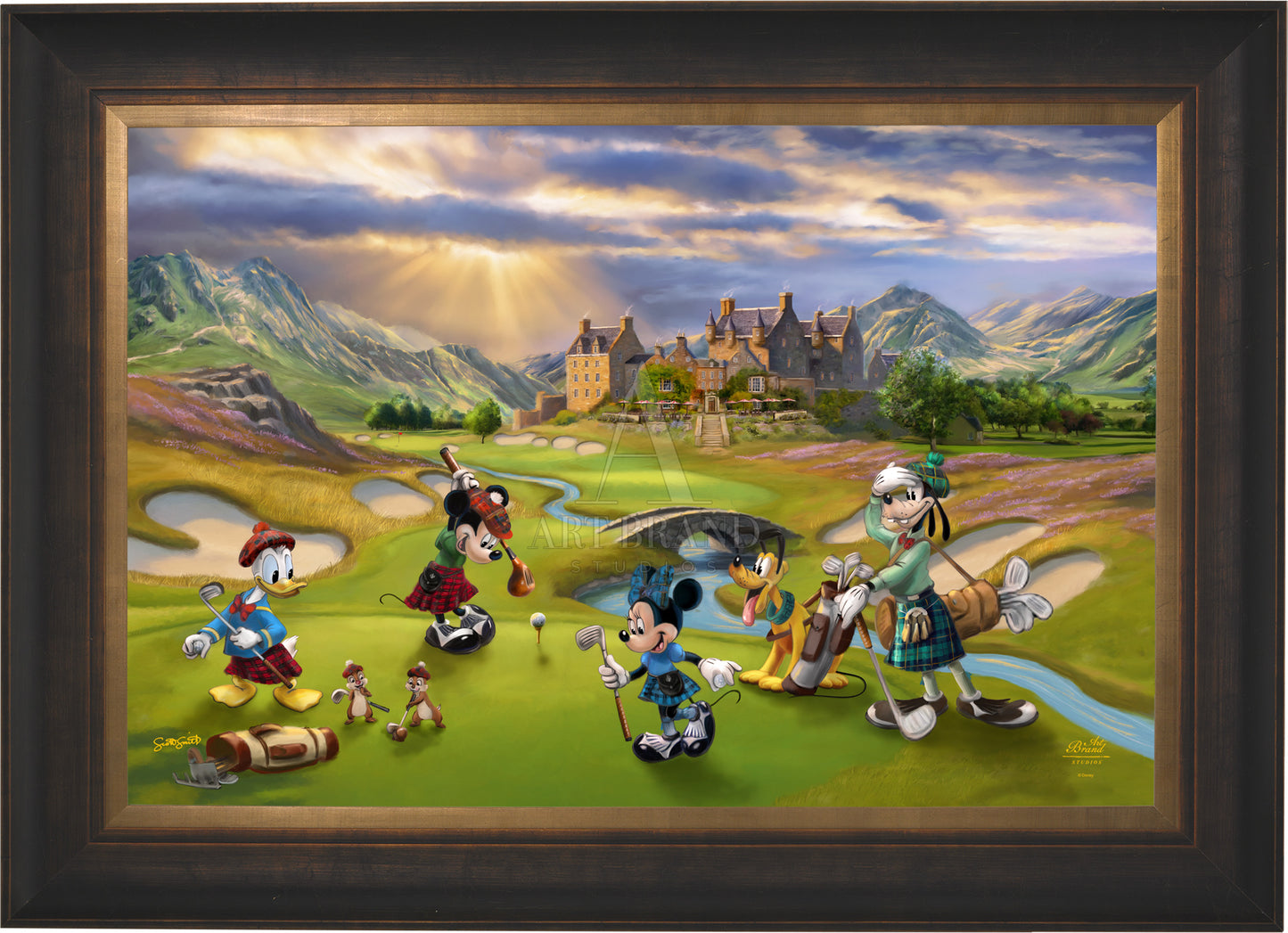 Disney's Mickey and Minnie Scottish Golf Outing - Jewel Edition Art