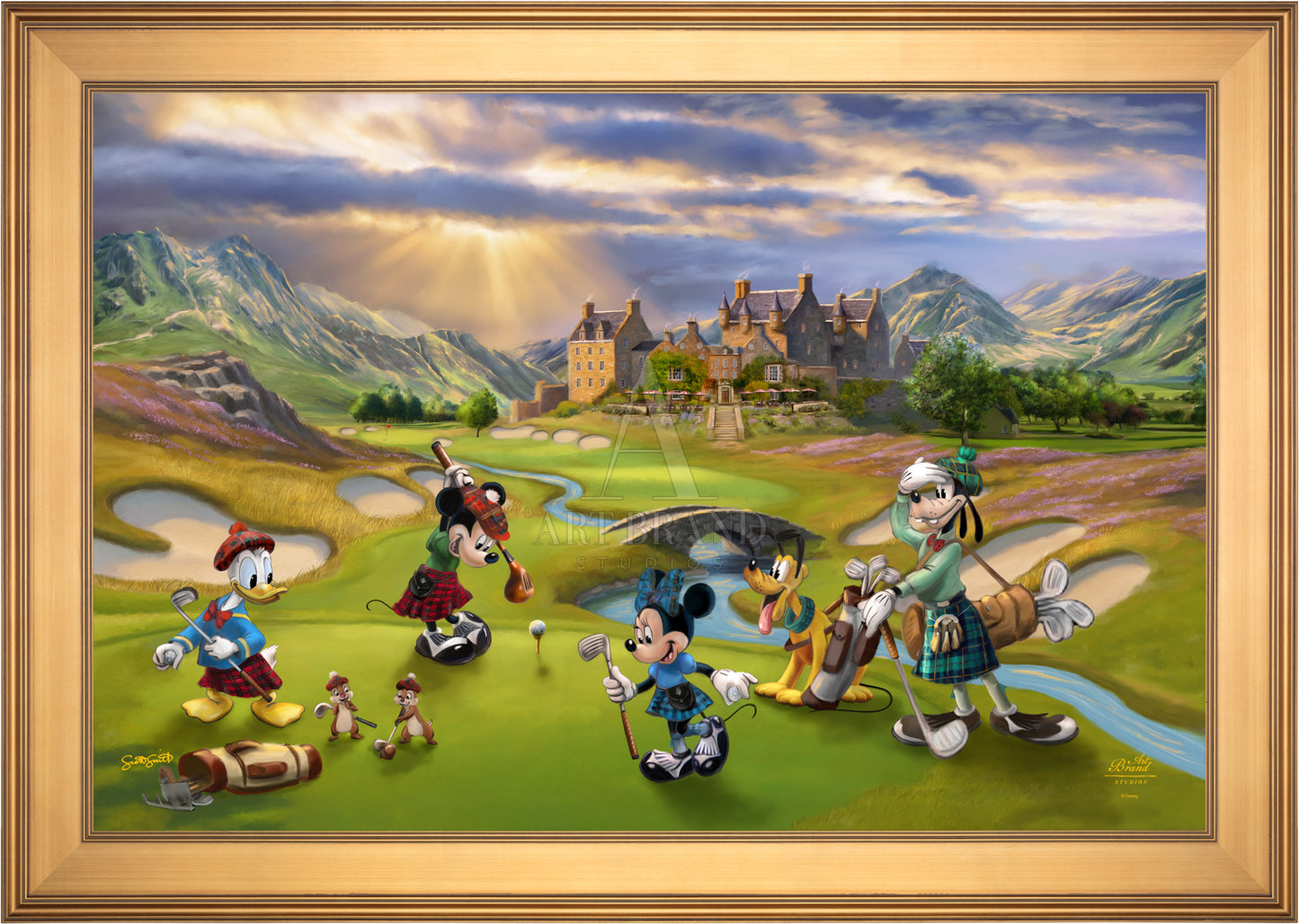 Disney's Mickey and Minnie Scottish Golf Outing - Jewel Edition Art