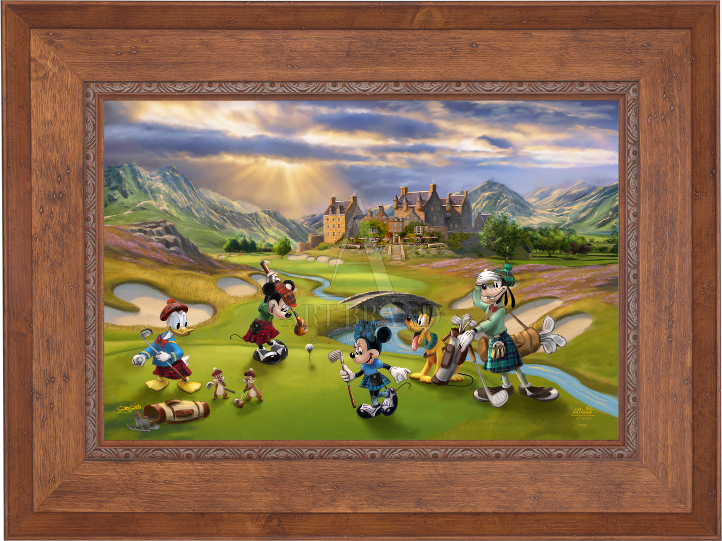 Disney's Mickey and Minnie Scottish Golf Outing - Jewel Edition Art
