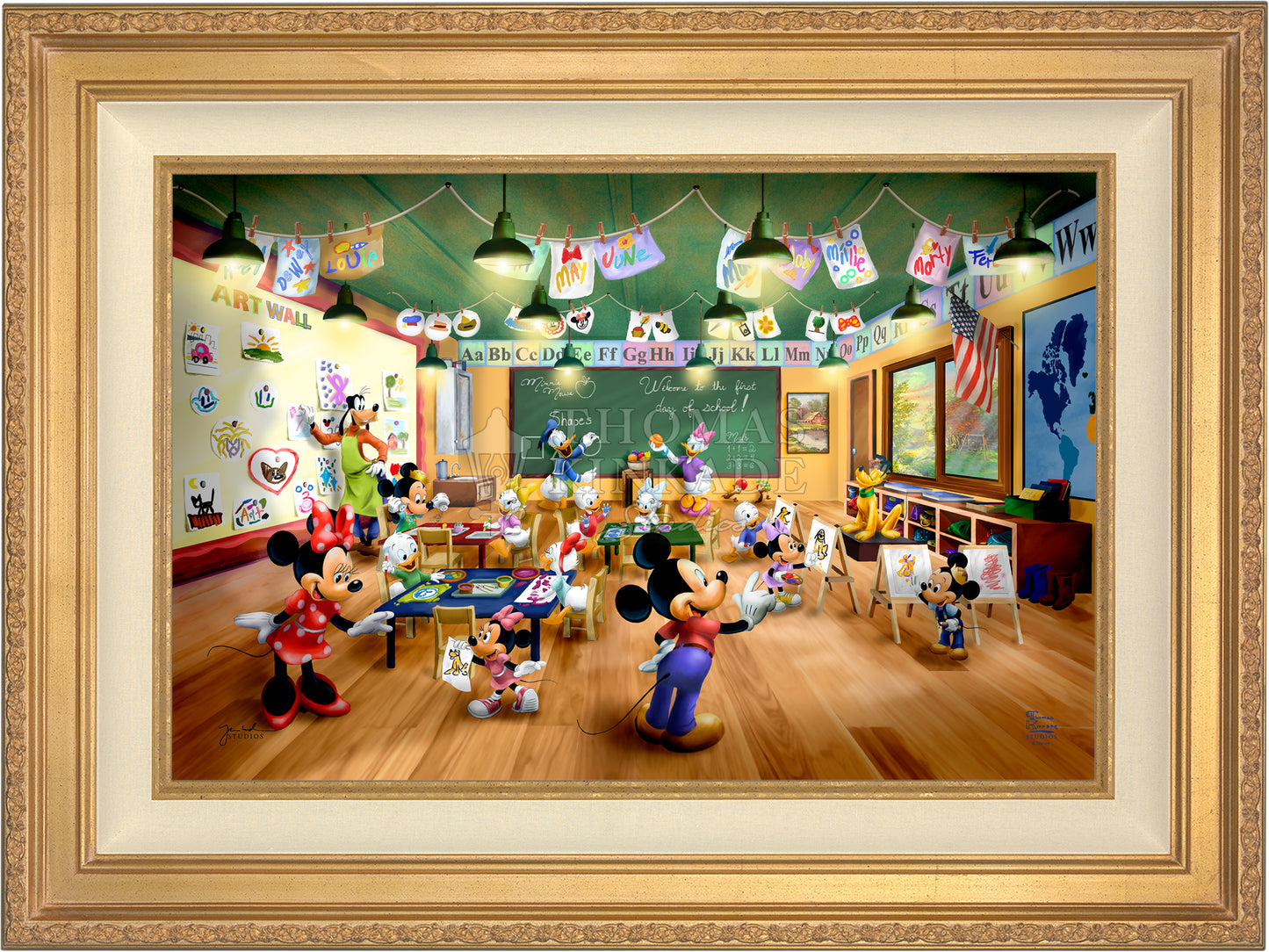 Disney Mickey and Minnie Schoolhouse - Limited Edition Canvas