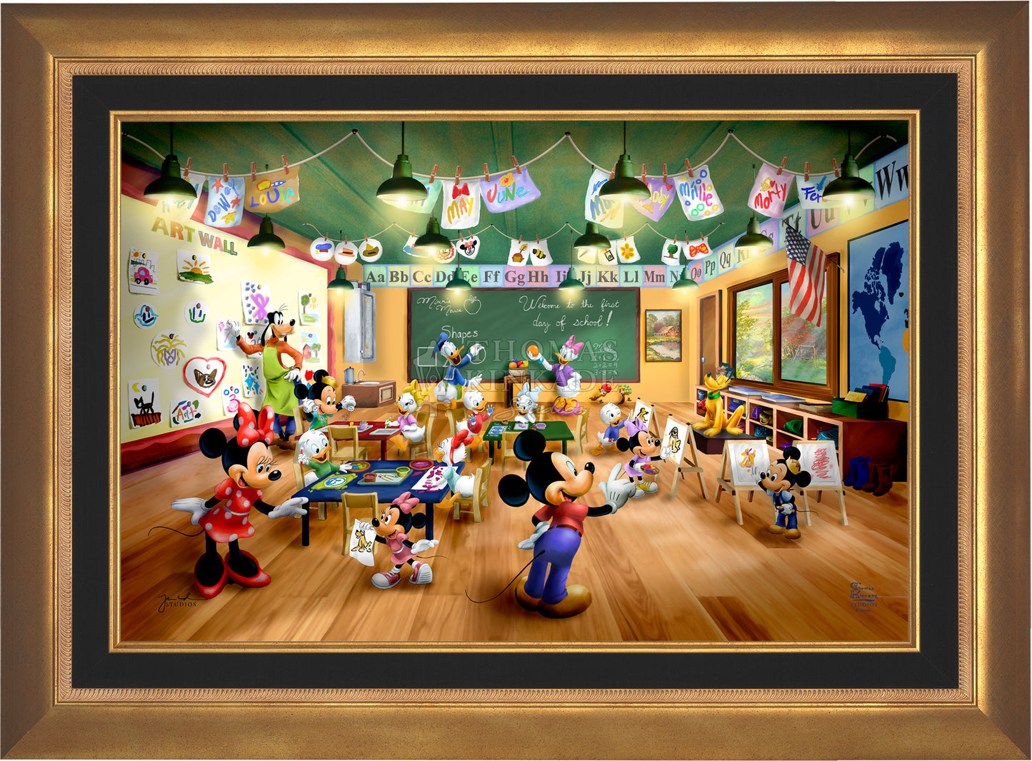 Disney Mickey and Minnie Schoolhouse - Limited Edition Canvas