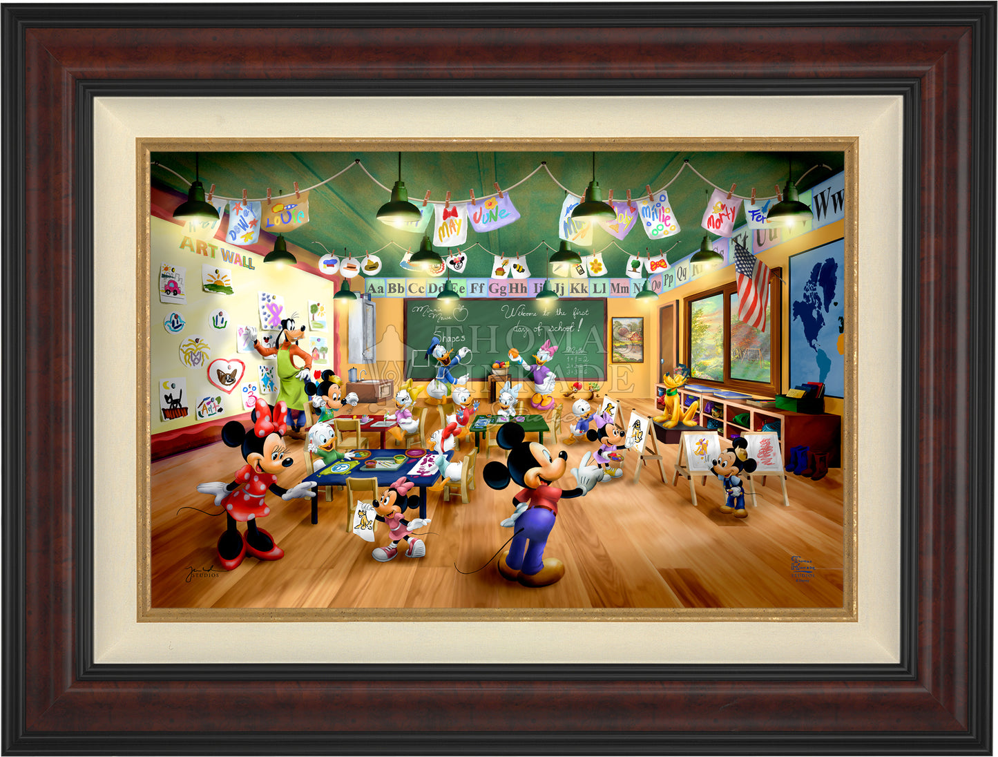Disney Mickey and Minnie Schoolhouse - Limited Edition Canvas